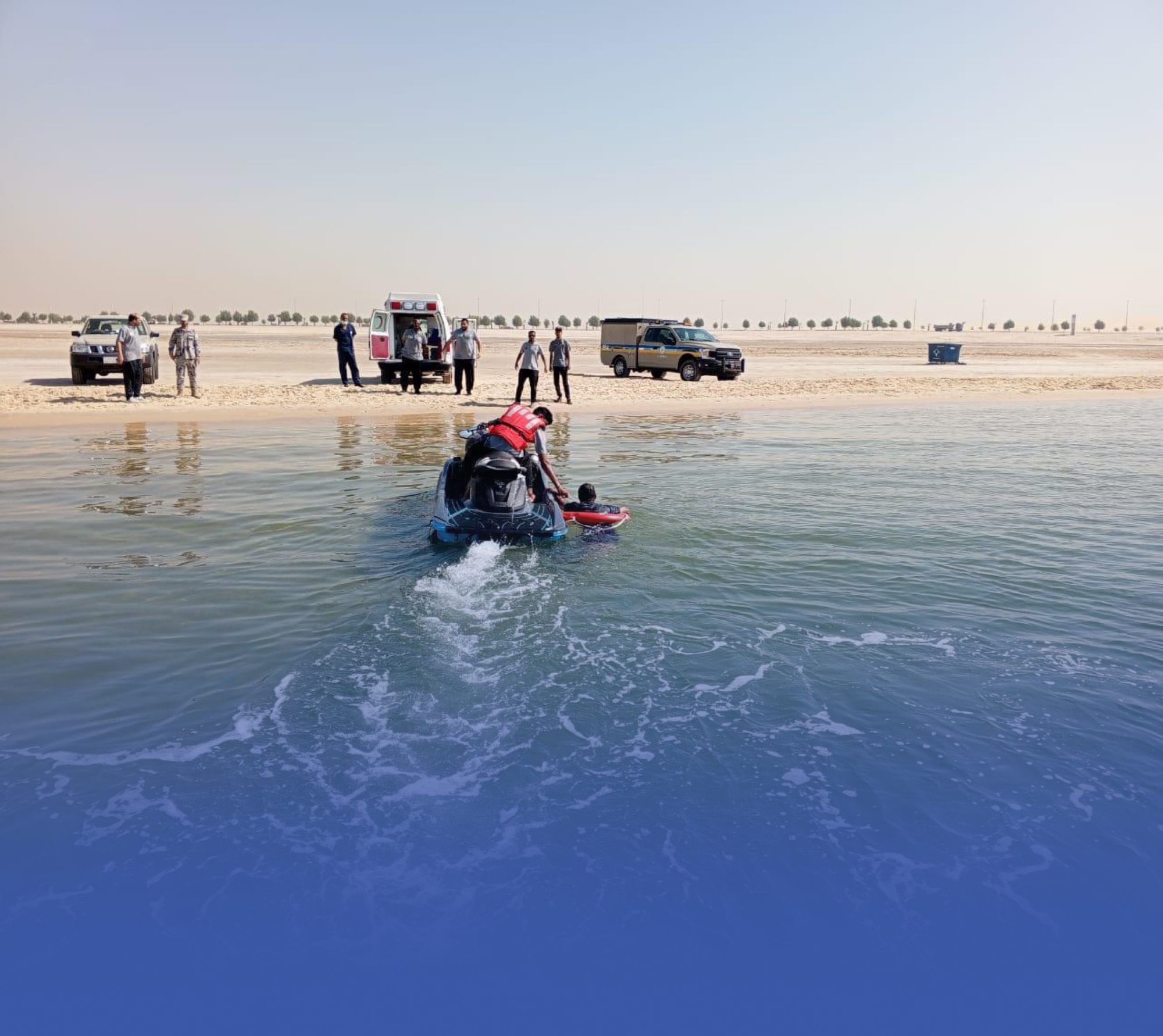 حرس الحدود ينقذ طفلاً من الغرق بعسير