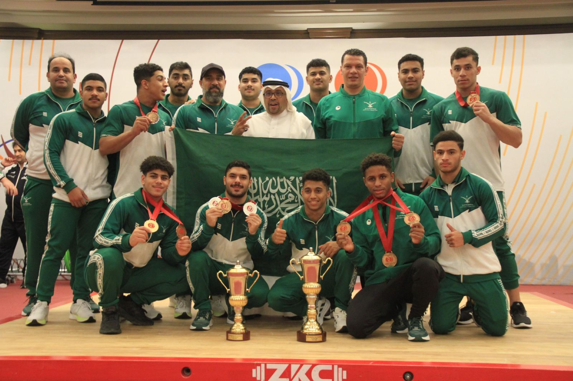 ناشئو أثقال السعودية أبطالاً لآسيا.. وشبابهم ينال المركز الثالث