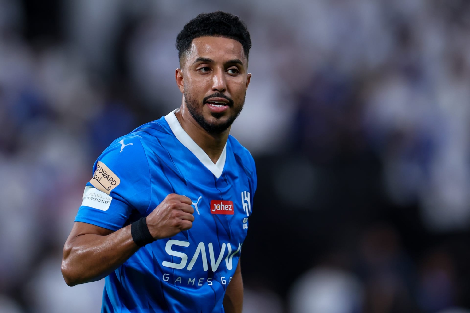 تأكد غياب سالم الدوسري عن الهلال أمام العروبة