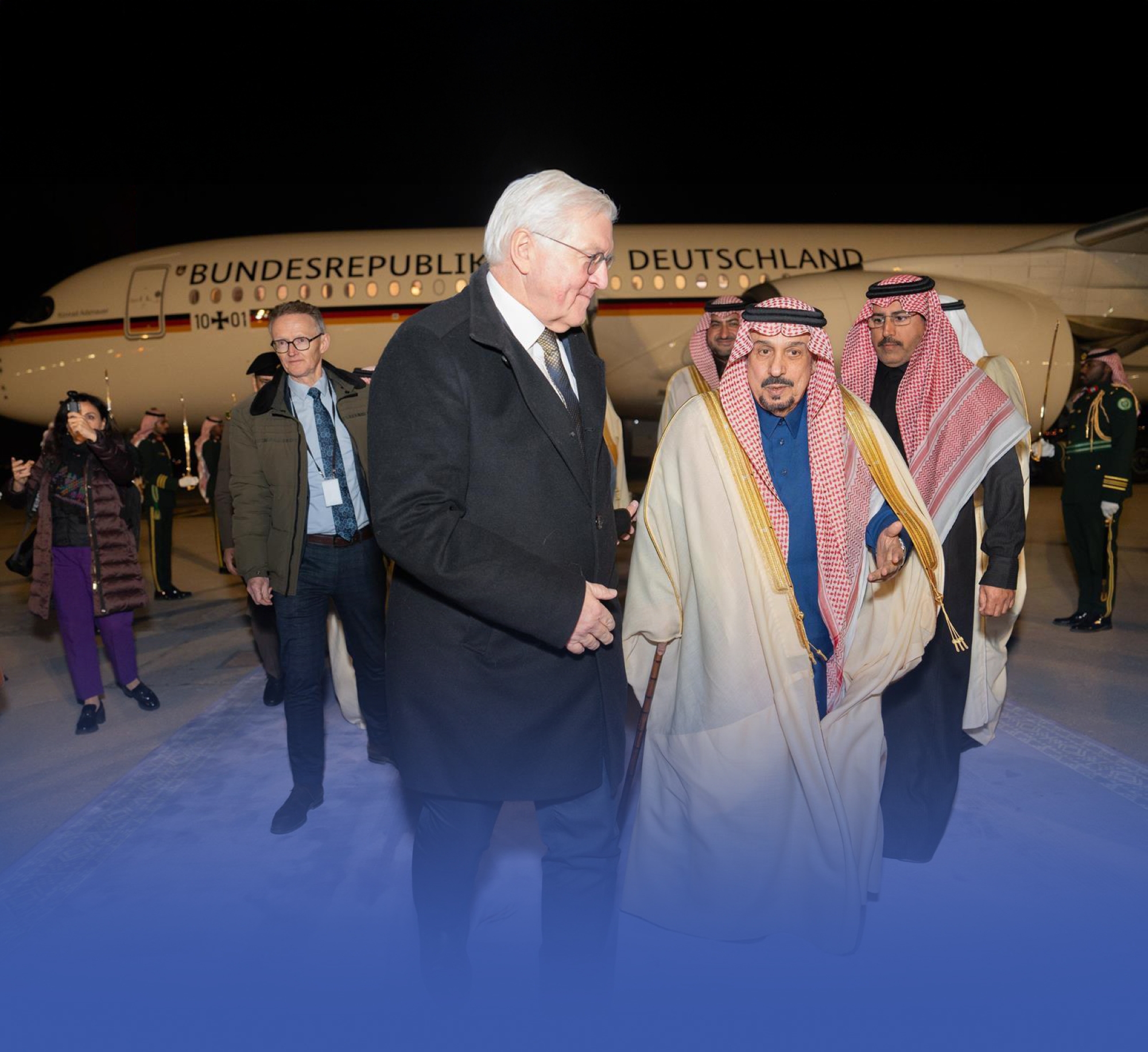 الرئيس الألماني يصل إلى الرياض