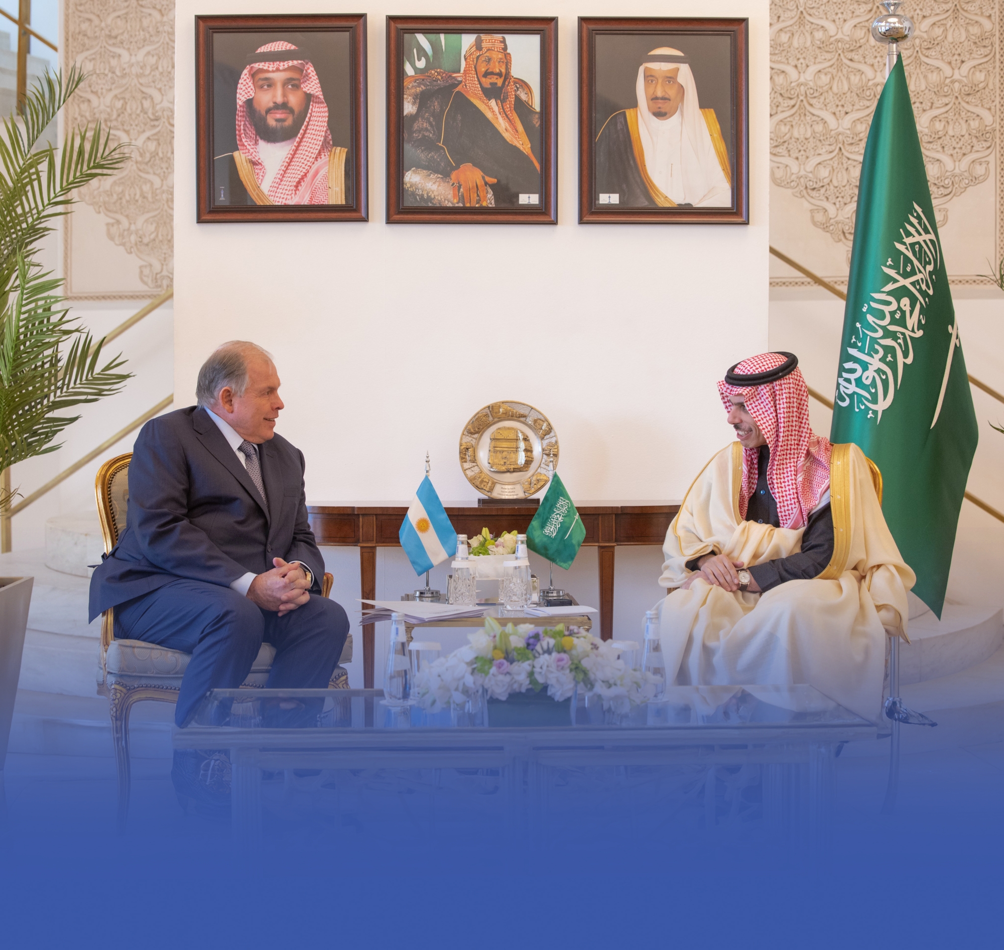 المملكة تبحث مع الأرجنتين وأوكرانيا سبل التعاون المشترك