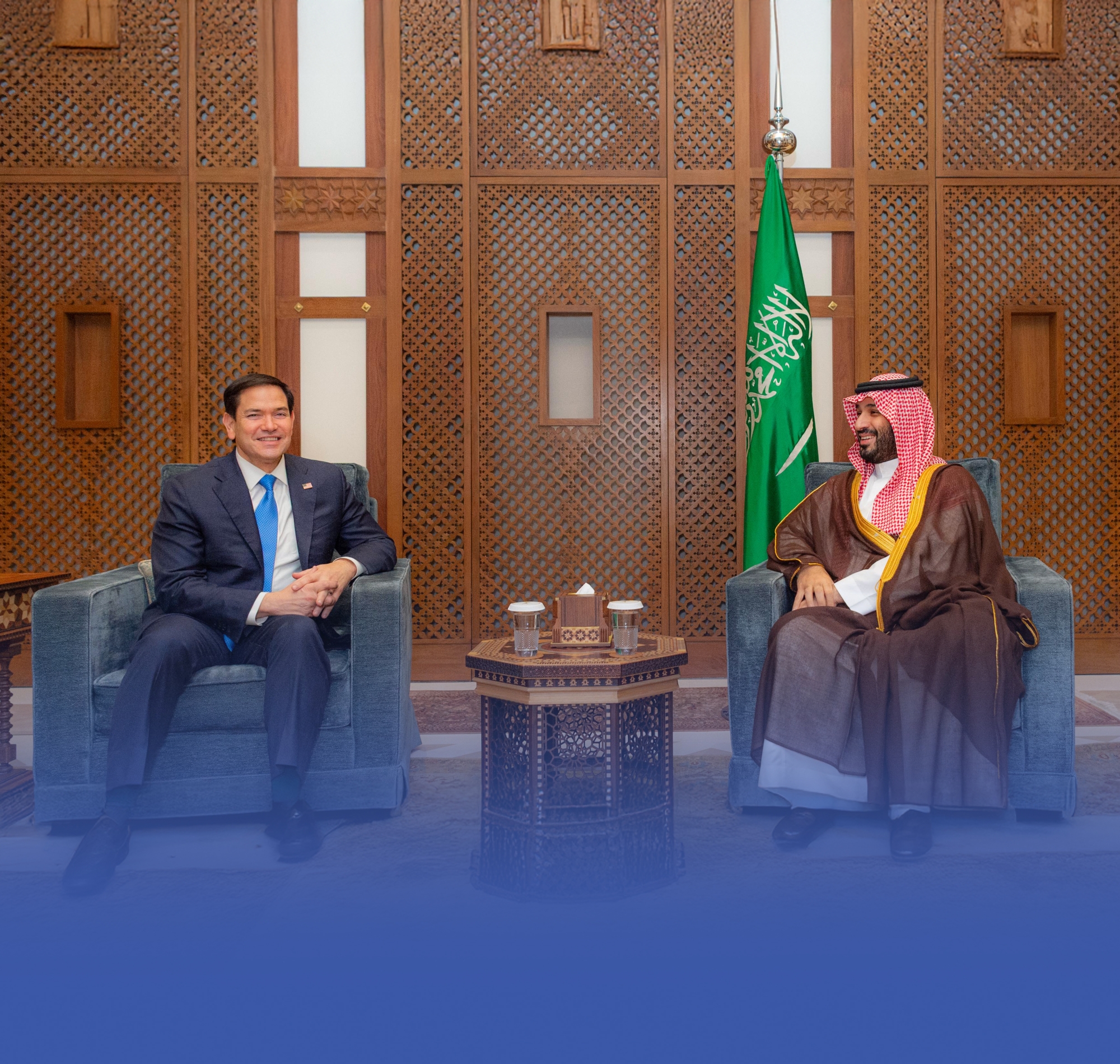 ولي العهد يبحث مع وزير الخارجية الأمريكي مستجدات الأوضاع