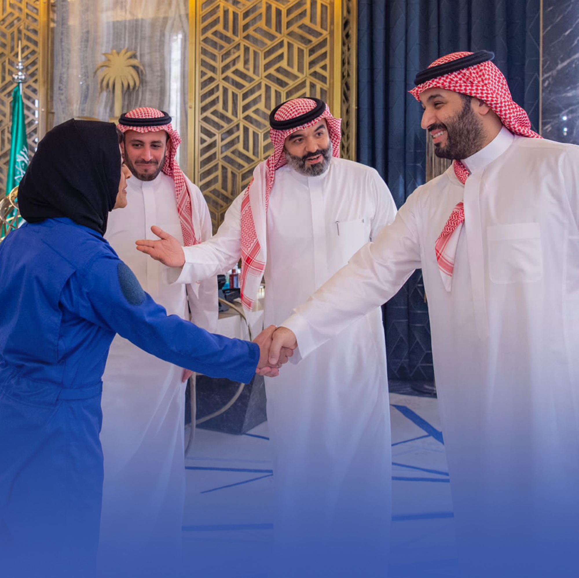 إصرار ولي العهد وكلماته المحفزة تقود السعودية للفضاء