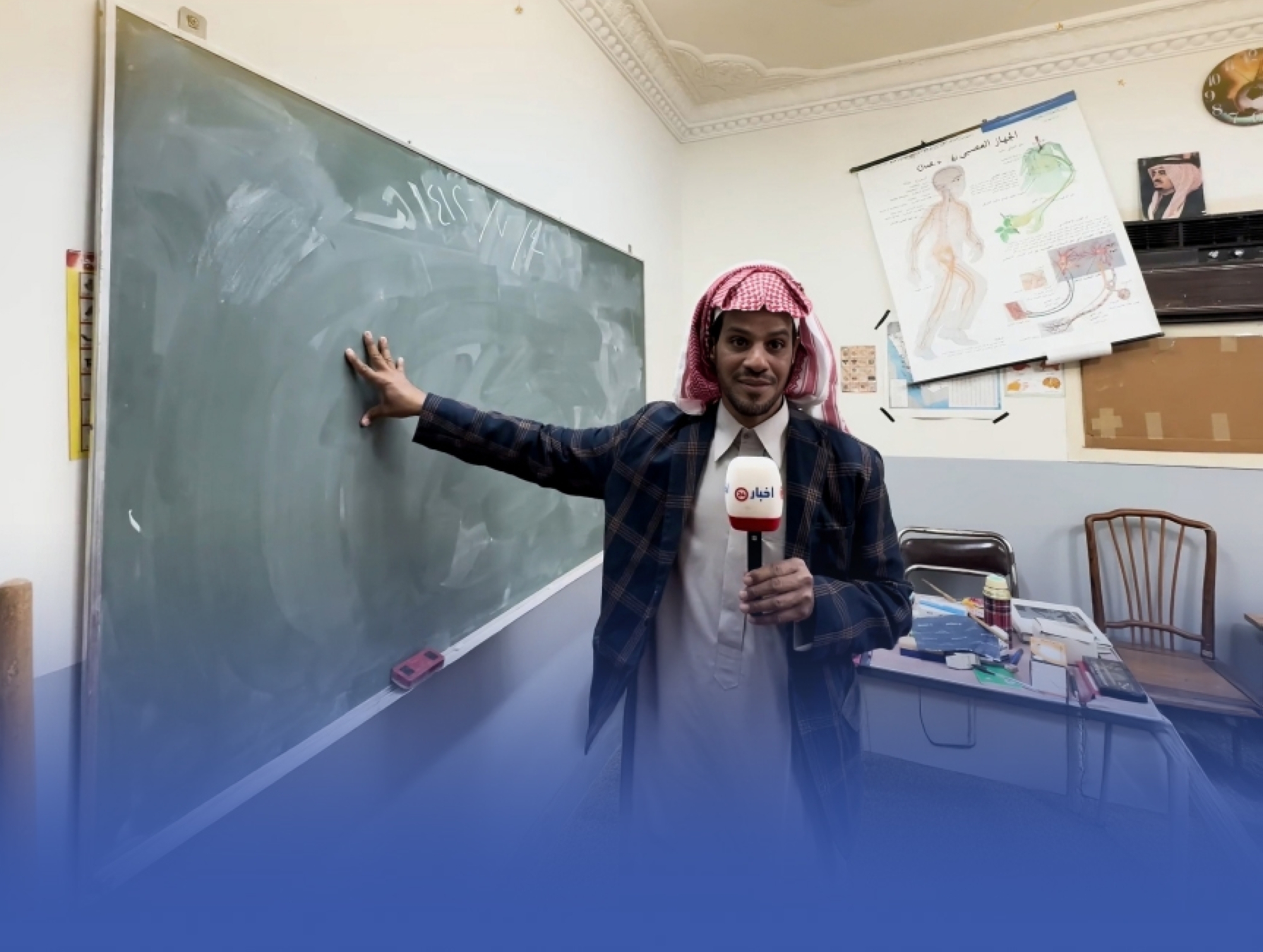 "المقاطي" يعيد إحياء مشهد التعليم قبل 55 عاماً