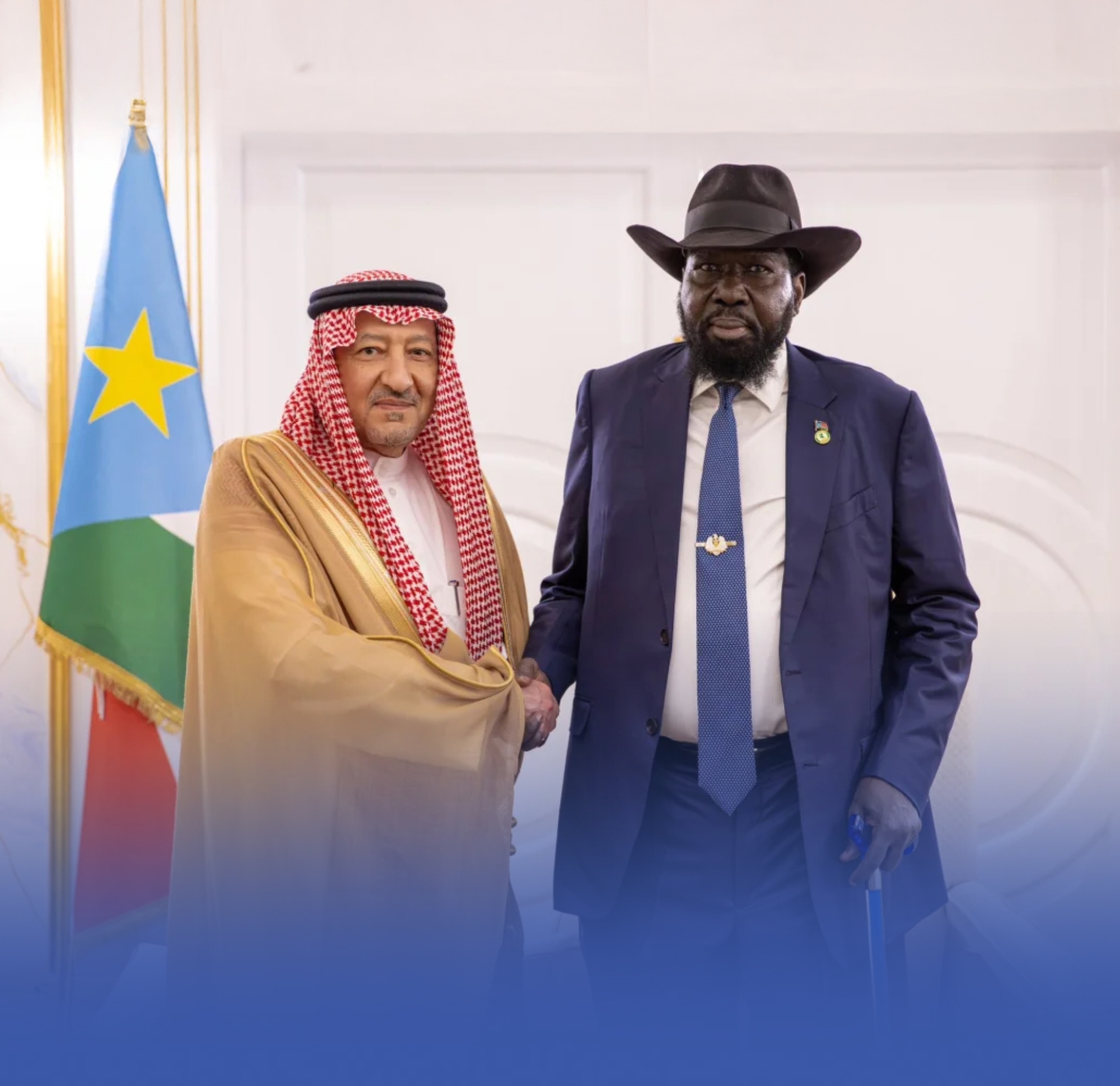 رئيس جنوب السودان يبحث مع الخريجي آخر تطورات الأوضاع