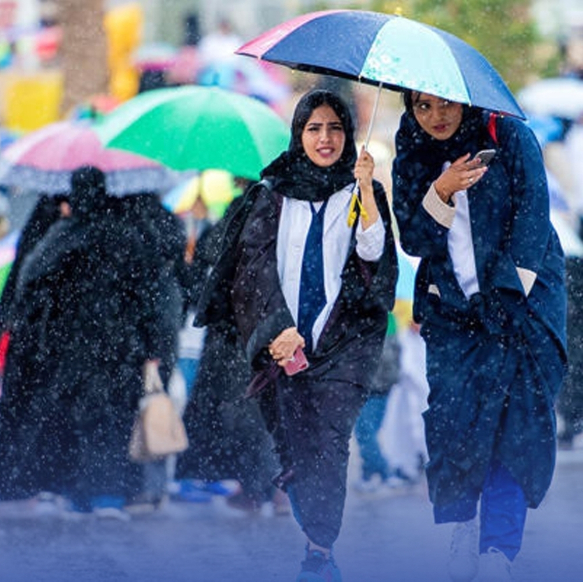 وادي الدواسر الأعلى بهطول الأمطار ضمن 8 مناطق