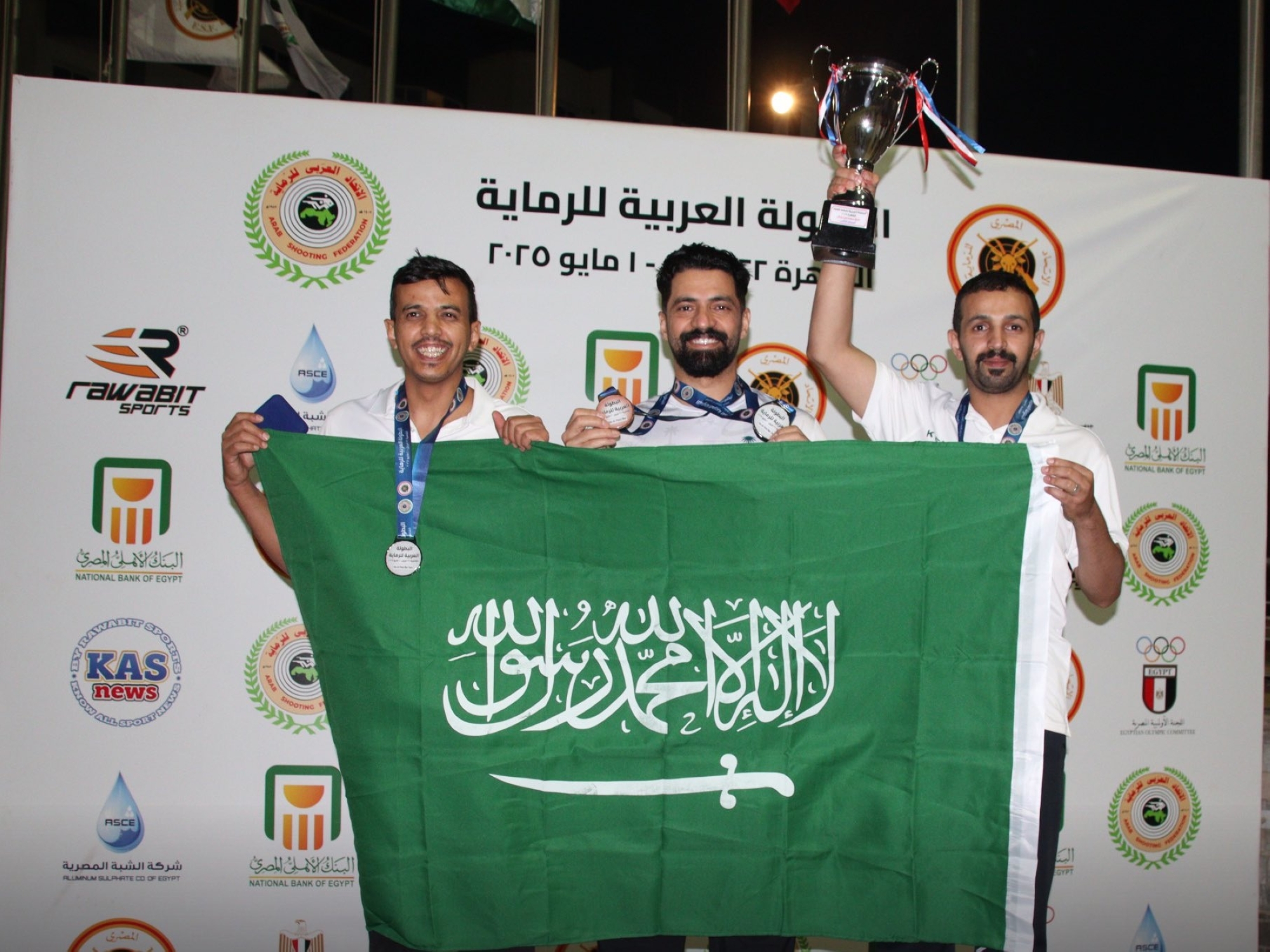المنتخب السعودي يُحقق 5 ميداليات في البطولة العربية للرماية