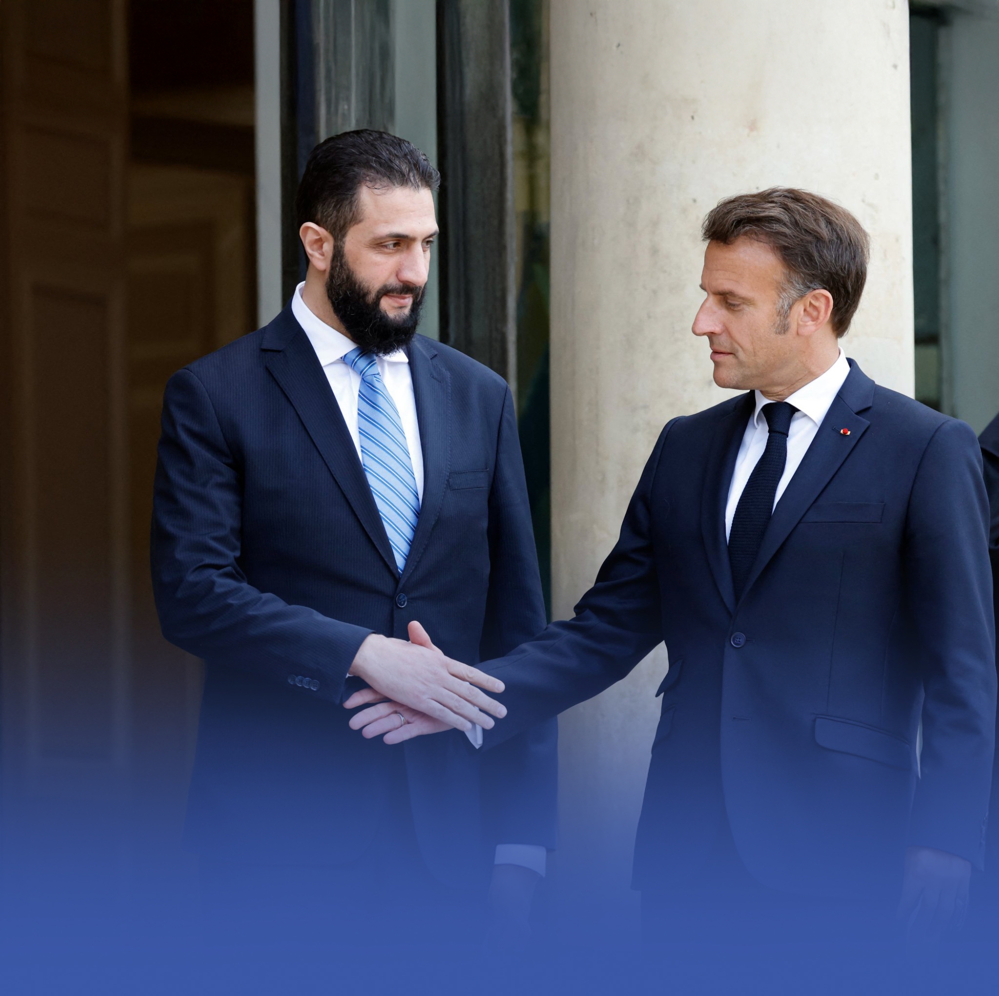 أول زيارة أوروبية.. الرئيس الفرنسي يستقبل أحمد الشرع