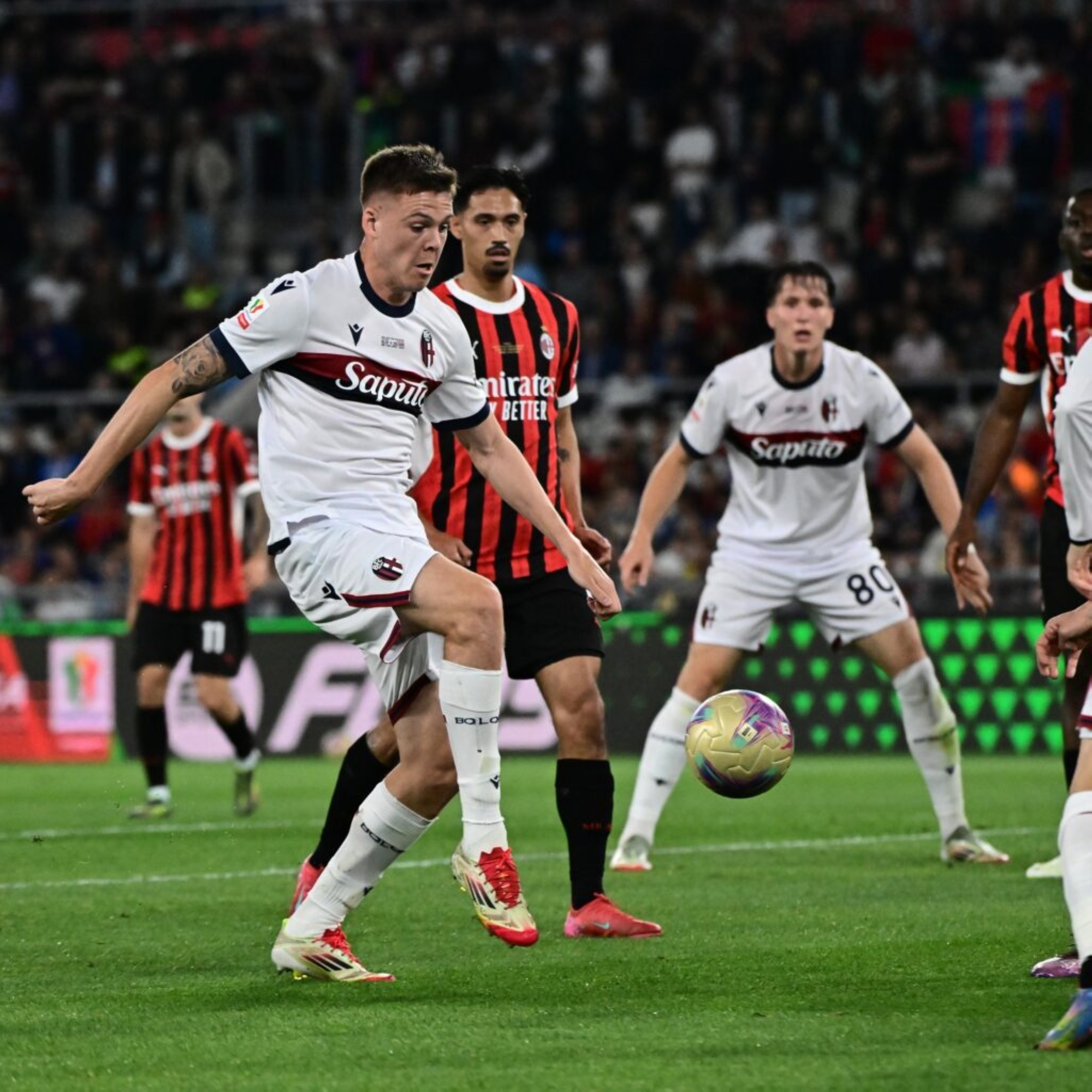 هدف ندوي يقود بولونيا للتتويج بكأس إيطاليا على حساب ميلان