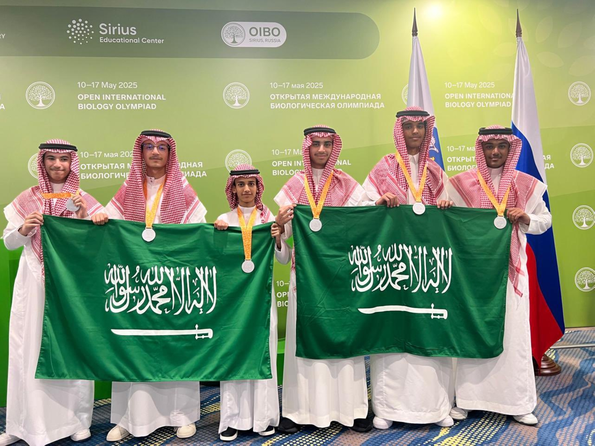 6 فضيات حققها السعوديون في أولمبياد الأحياء بروسيا