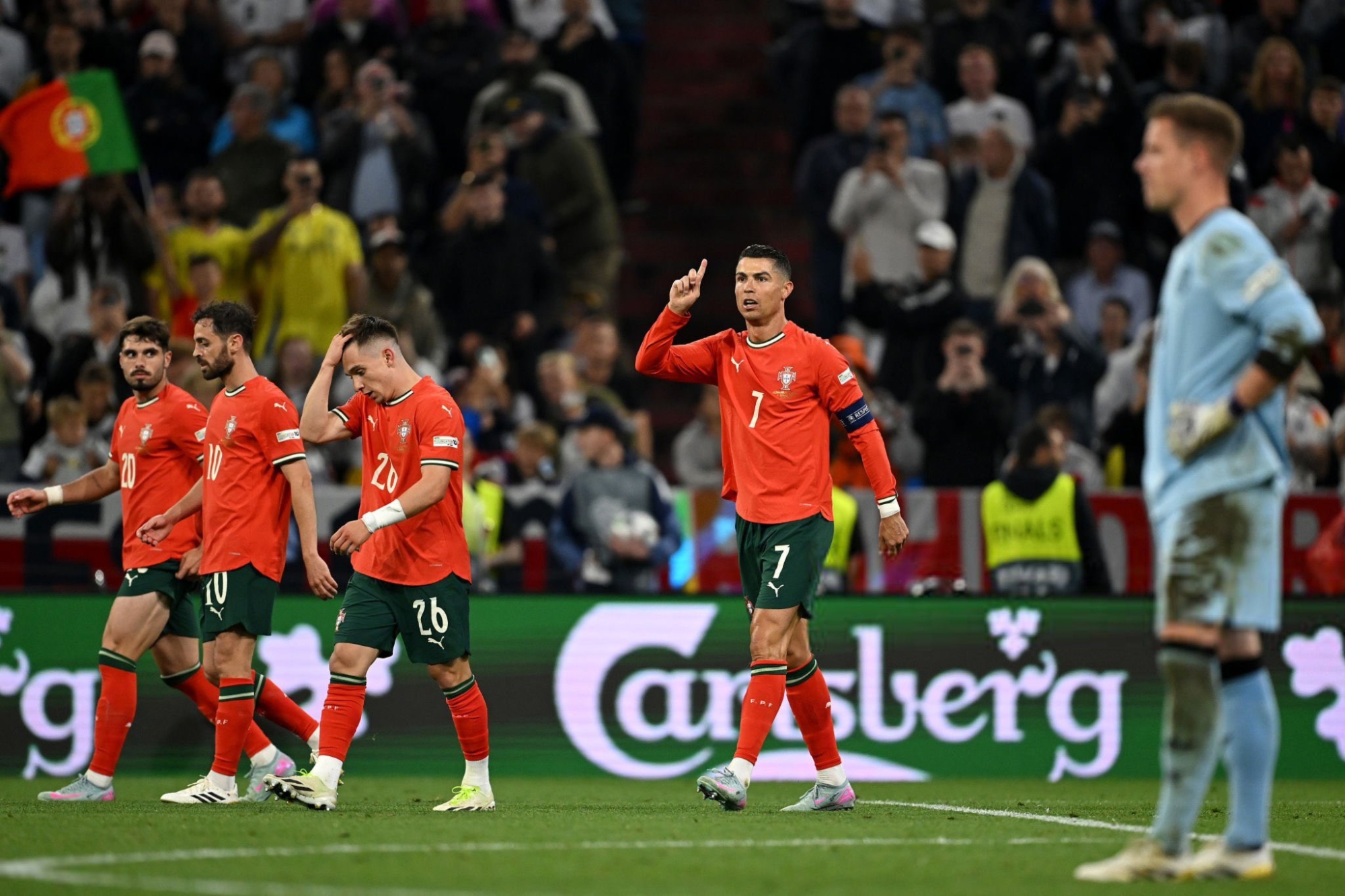 رونالدو يقود البرتغال لنهائي دوري الأمم بالفوز على ألمانيا