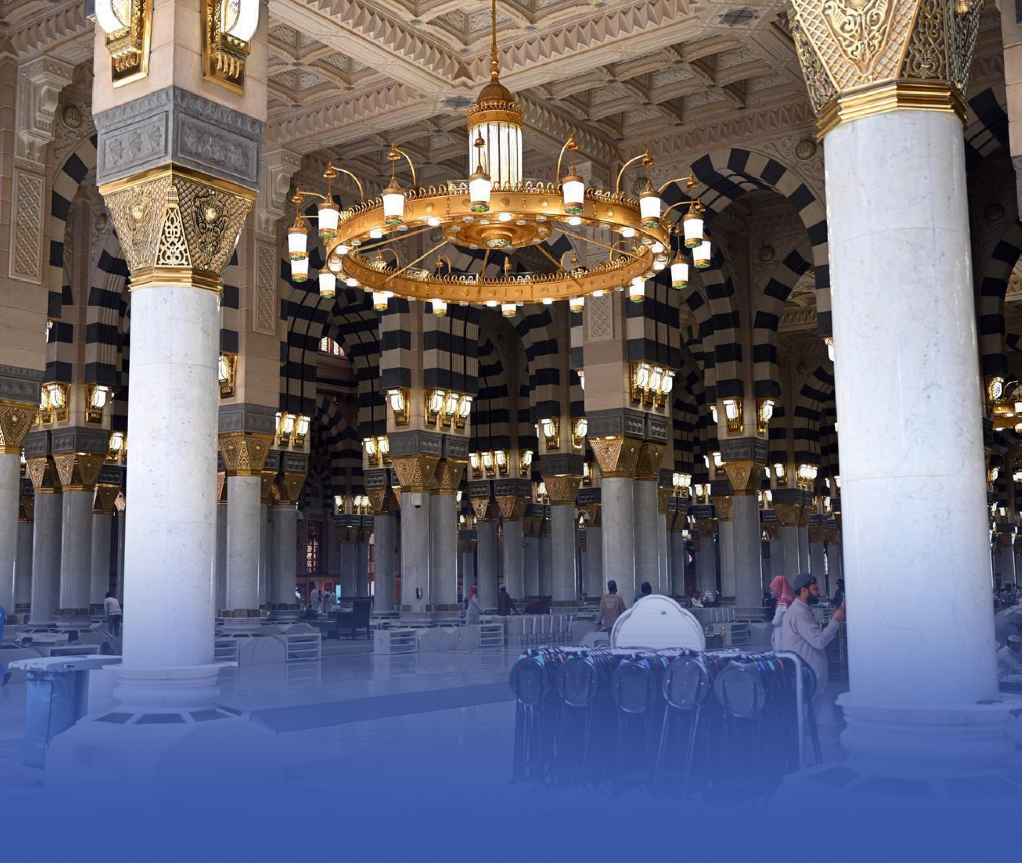 133 ألف وحدة إضاءة تزين جدران المسجد النبوي