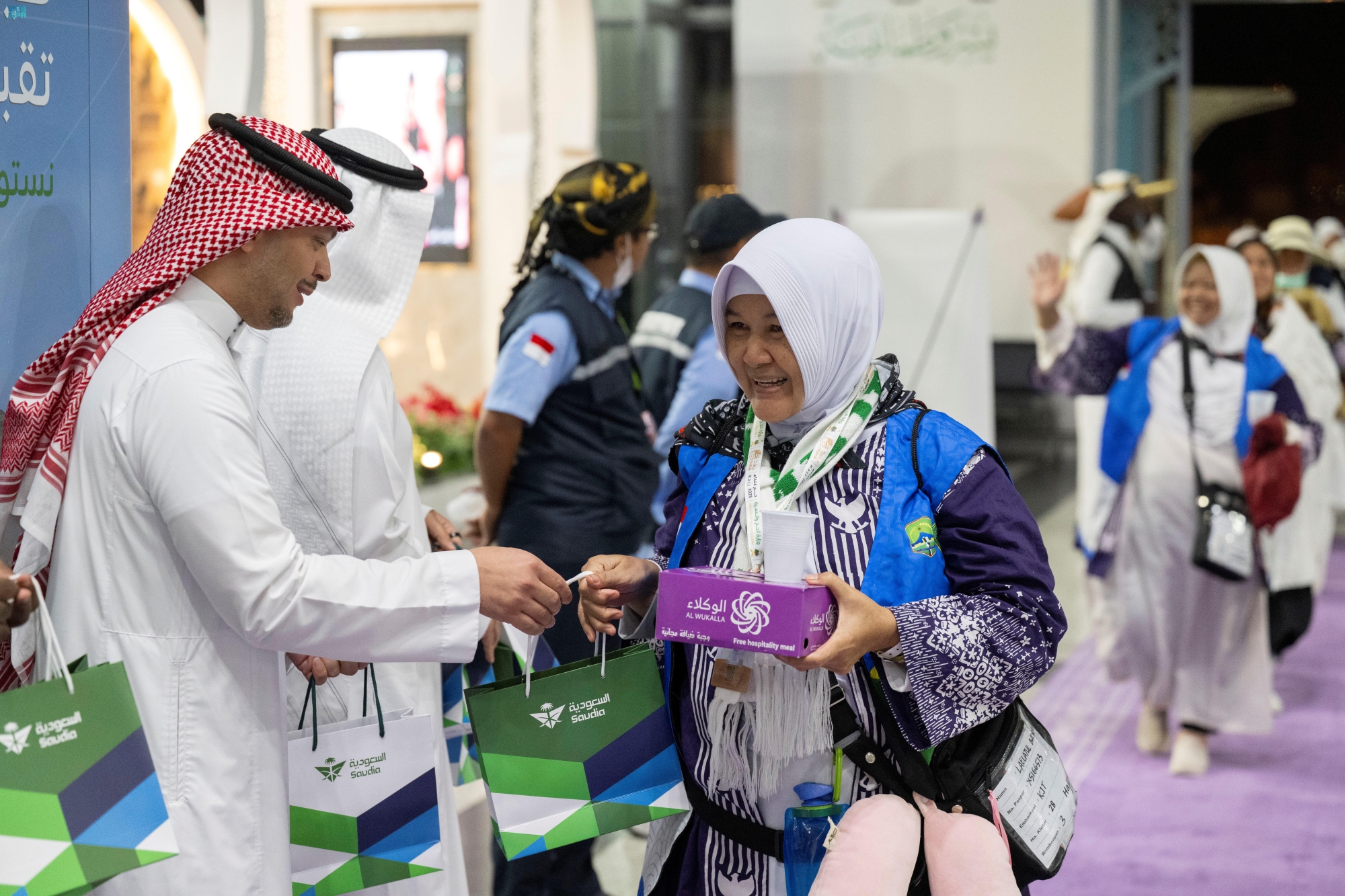 الخطوط السعودية تودع آخر فوج من الحجاج