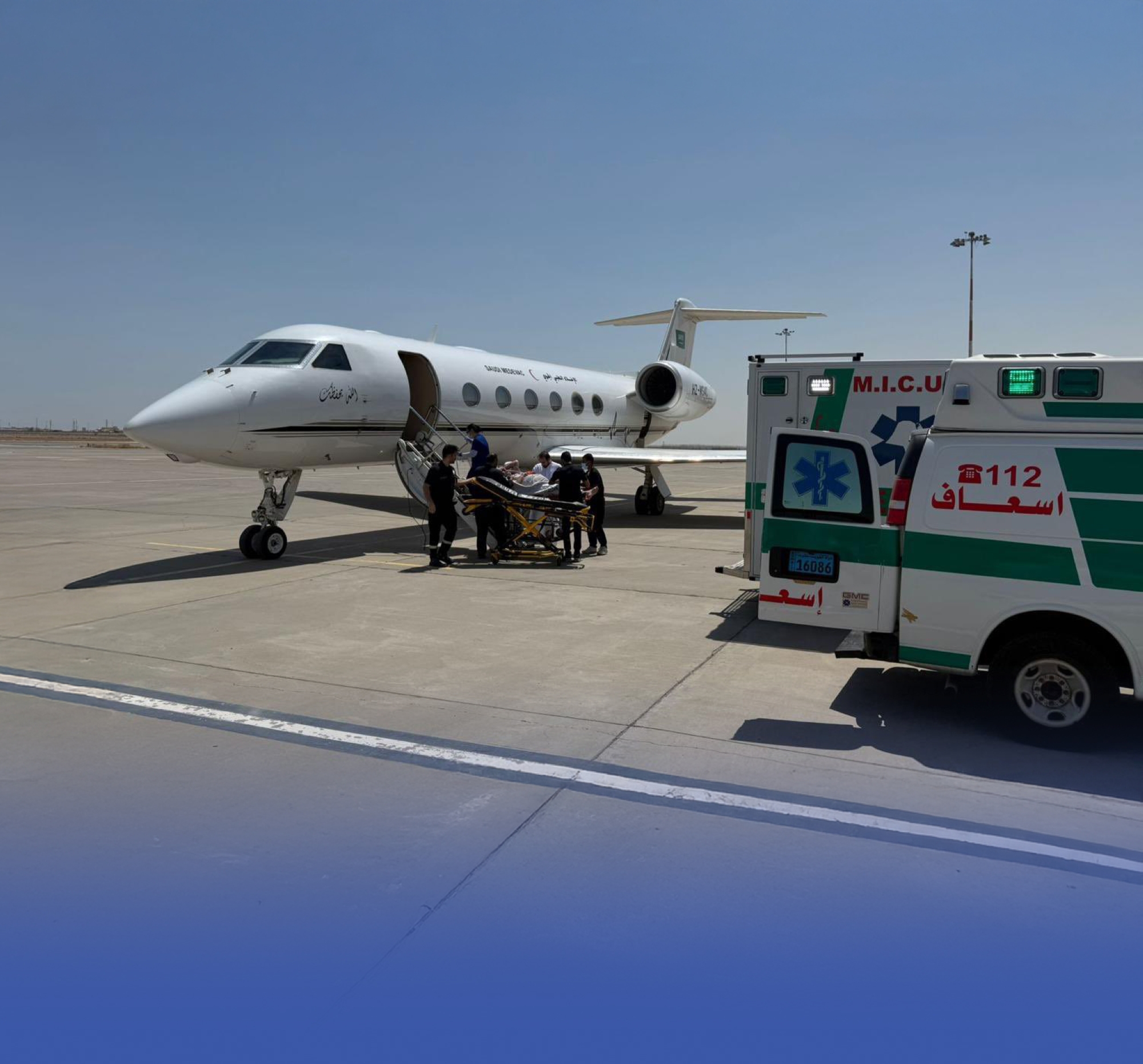 إخلاء طبي لثلاثة مواطنين من الكويت إلى المملكة
