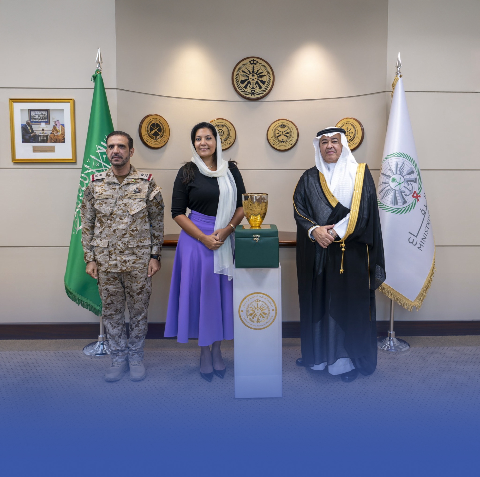الأميرة ريما بنت بندر تشيد بجهود الملحقية العسكرية في واشنطن