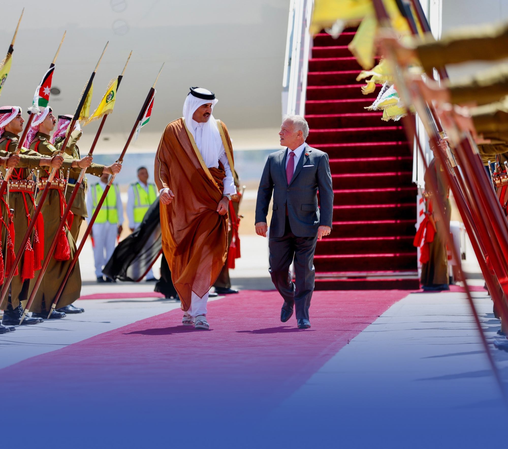 أمير قطر يزور الأردن ويلتقي الملك عبدالله