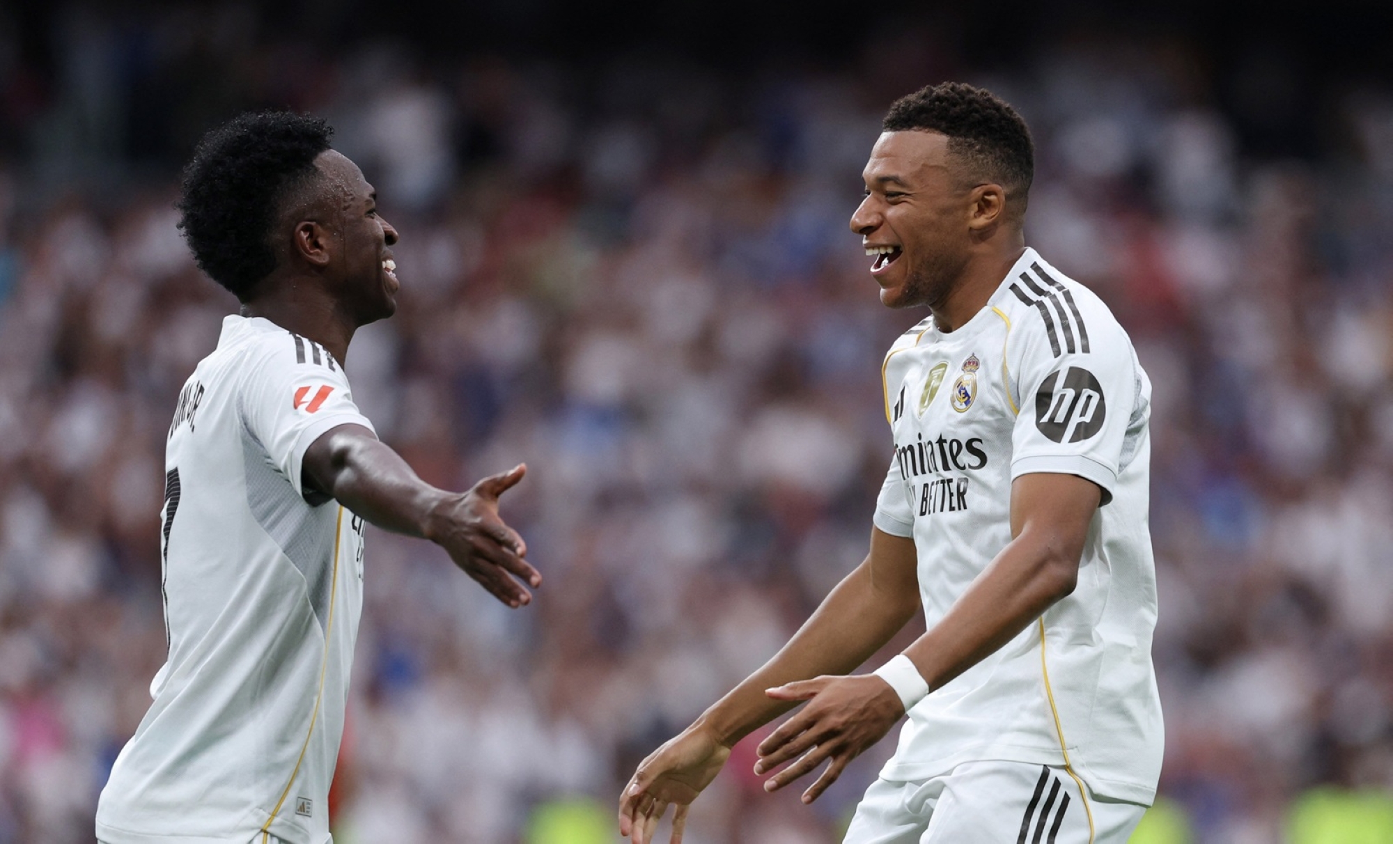 ميليتاو ومبابي يقودان ريال مدريد للفوز على إسبانيول