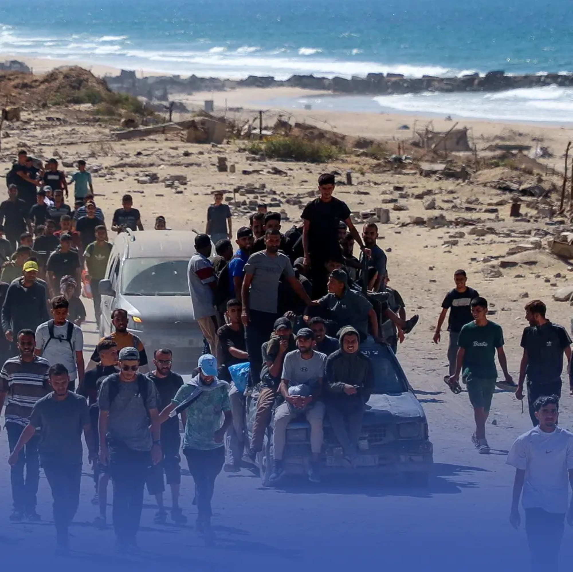 إسرائيل تبدأ الانسحاب من غزة والسكان يعودون إلى الشمال