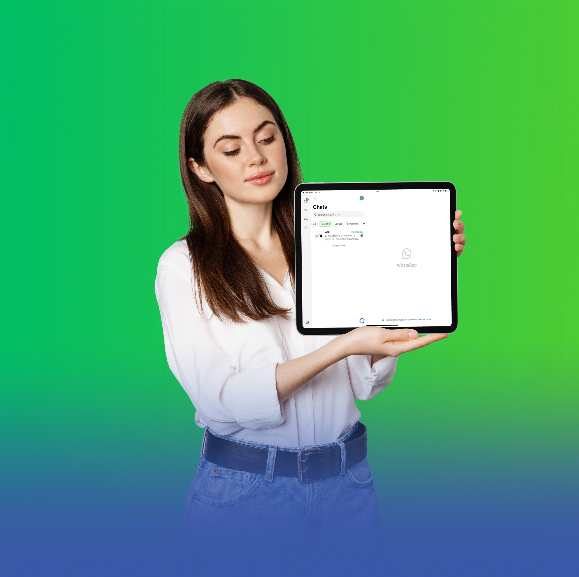 "واتساب" تُضيف شريطاً جانبياً إلى واجهة iPad