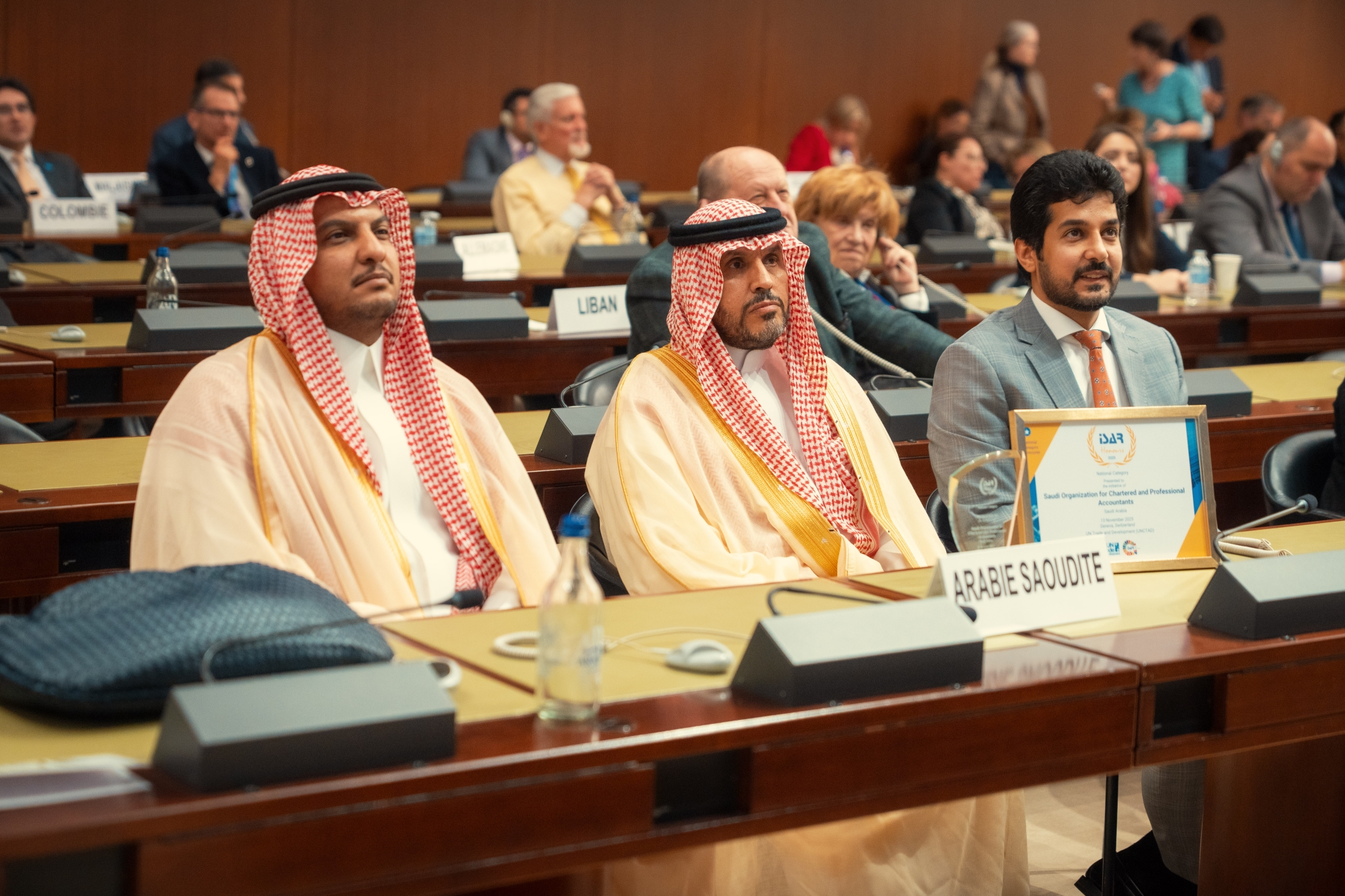 هيئة المحاسبين تتوج بجائزة أممية للاستدامة