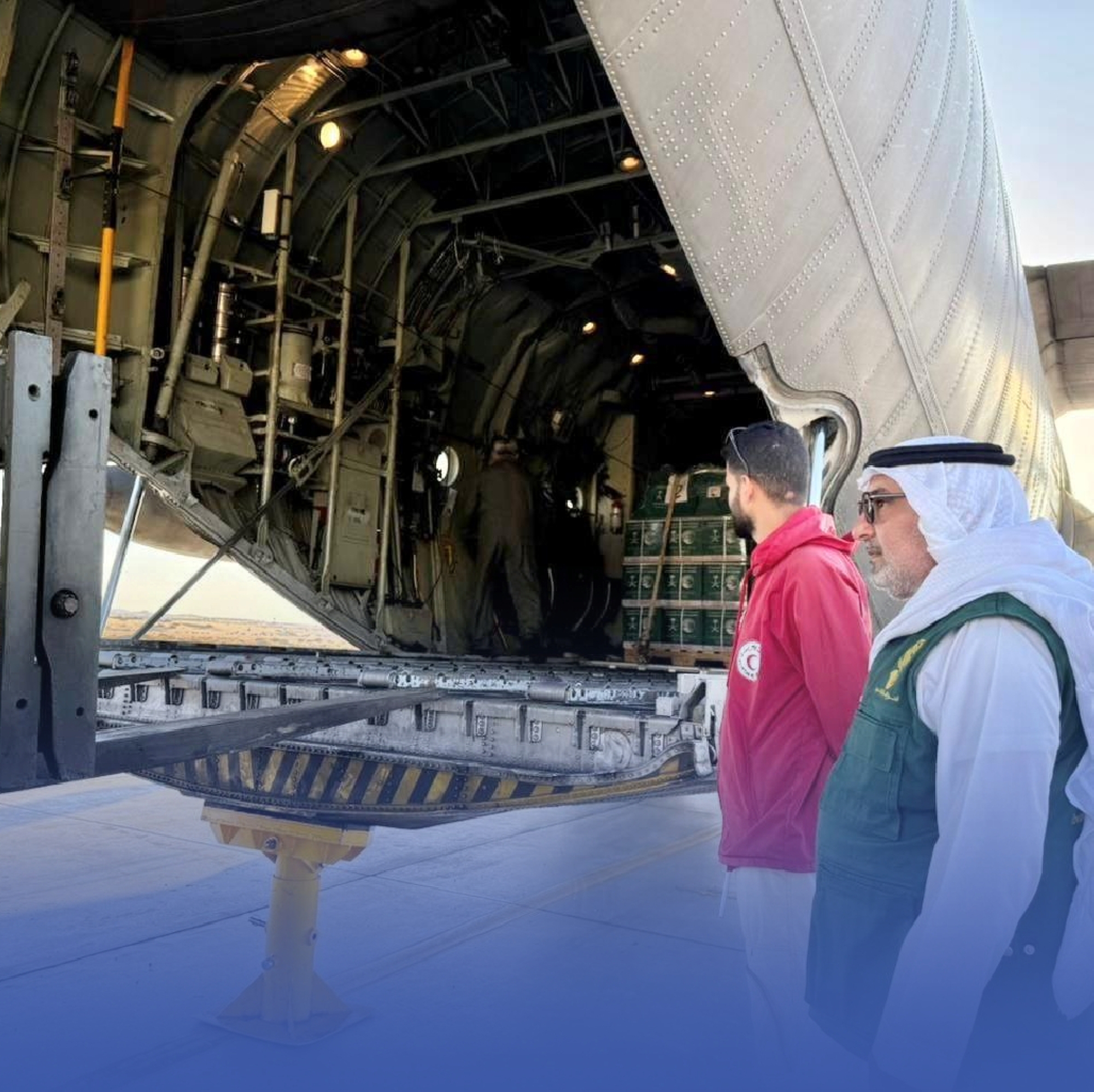 وصول الطائرة السعودية الـ73 لإغاثة غزة