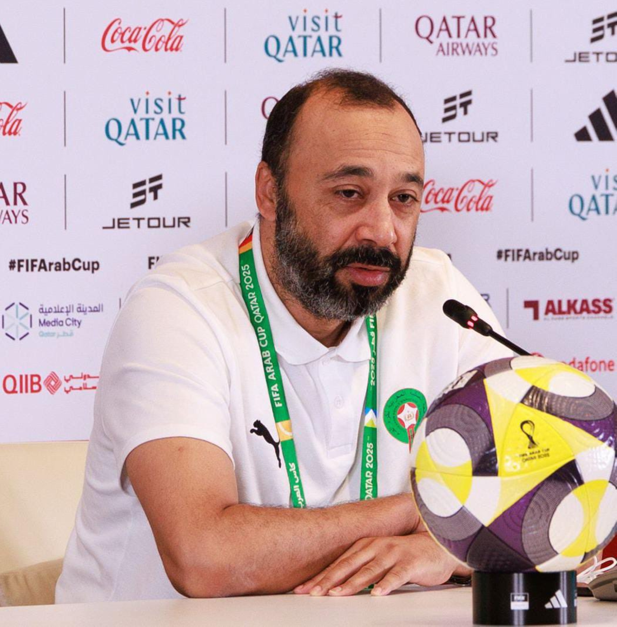 مدرب المغرب: نسعى للتأهل والدفاع عن سمعة الكرة المغربية.. وهذا موقفي من باتنا