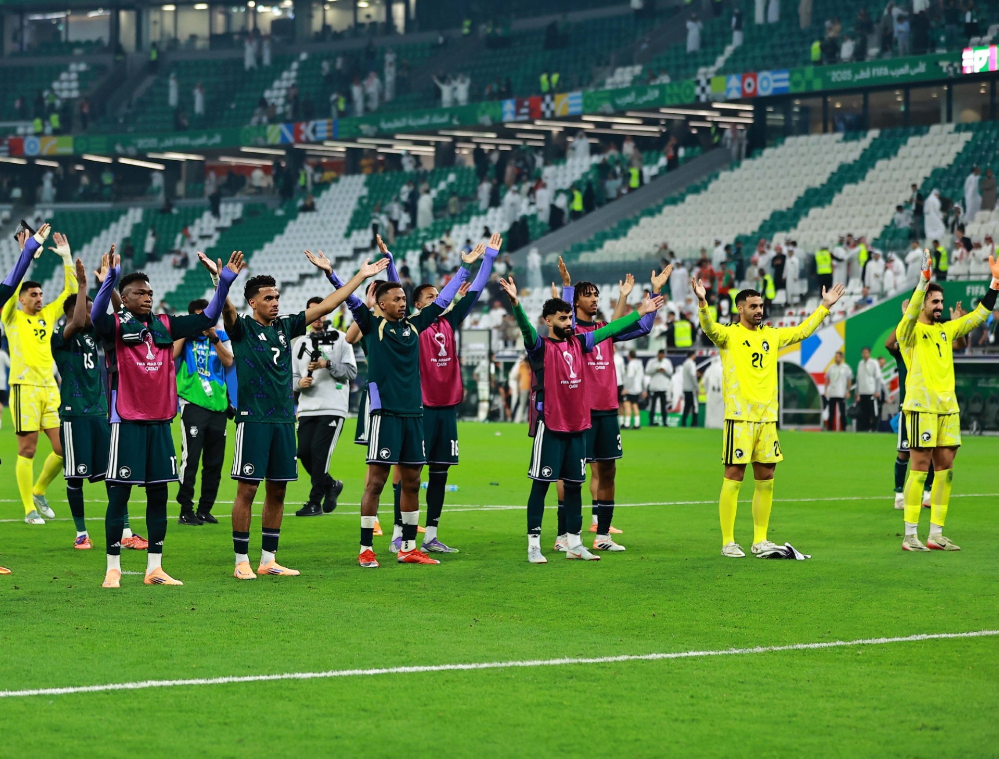 تاريخ مواجهات السعودية وفلسطين.. تفوُّق أخضر قبل صدام ربع نهائي كأس العرب