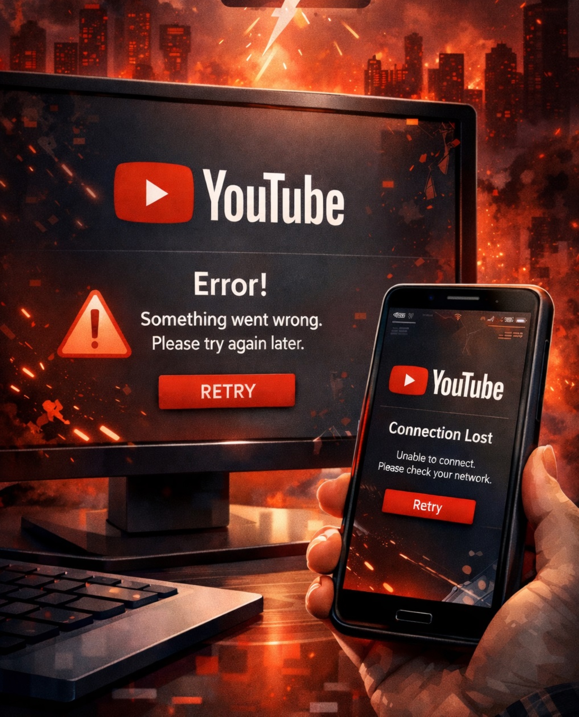 عُطل يضرب "يوتيوب" ويمنعه عن آلاف المستخدمين