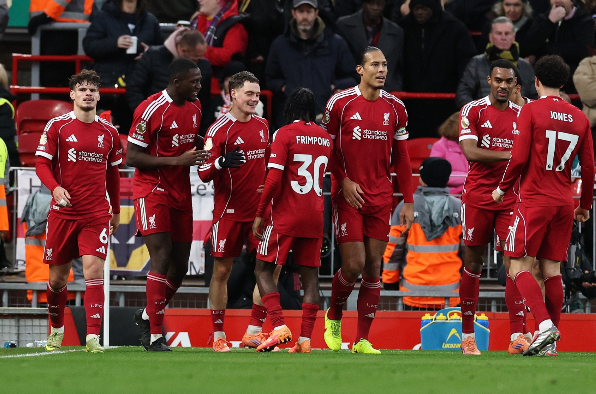 ليفربول يدخل المربع الذهبي بفوزه على ولفرهامبتون