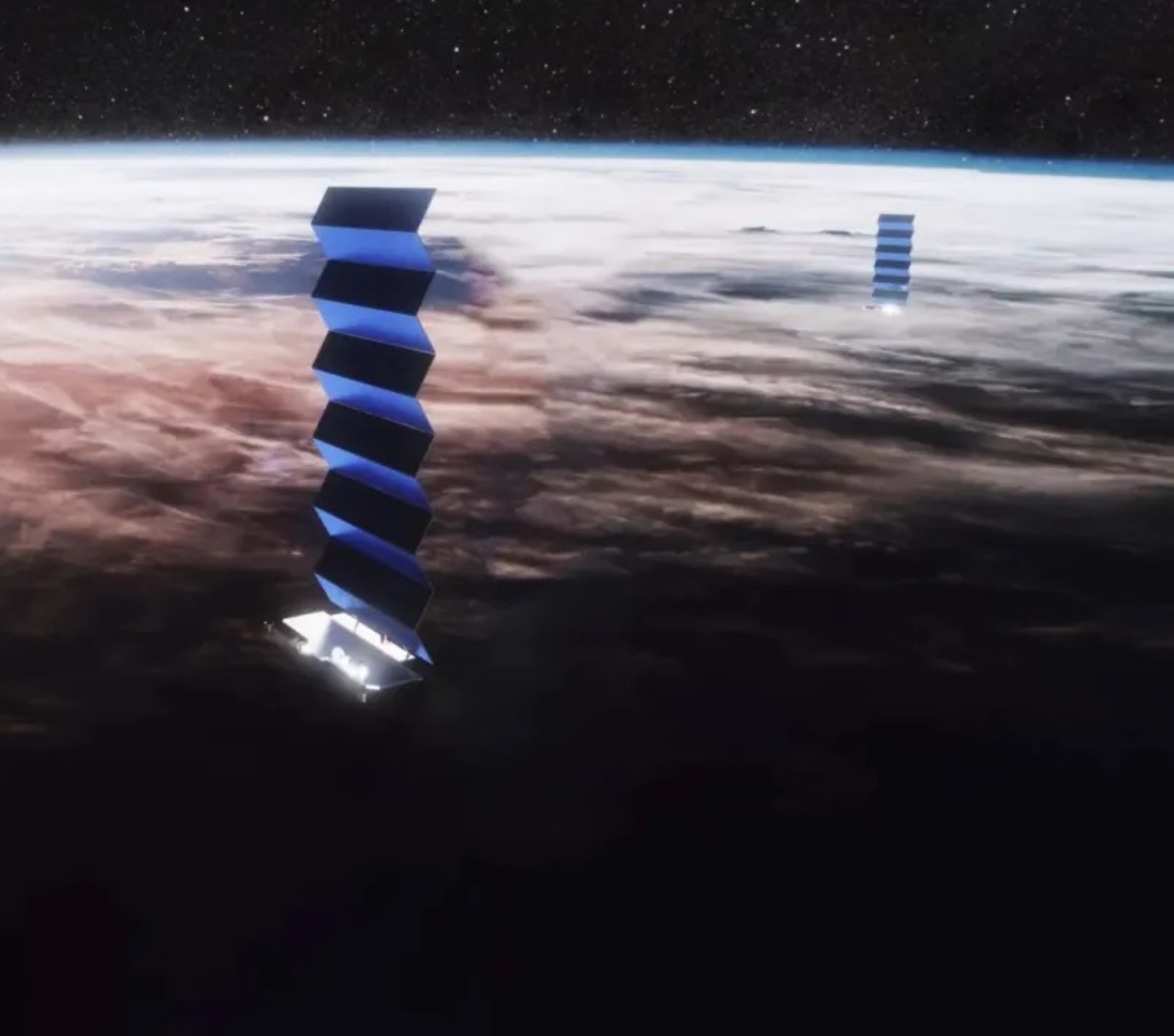 Starlink تخفض أقمارها لخطر الاصطدام