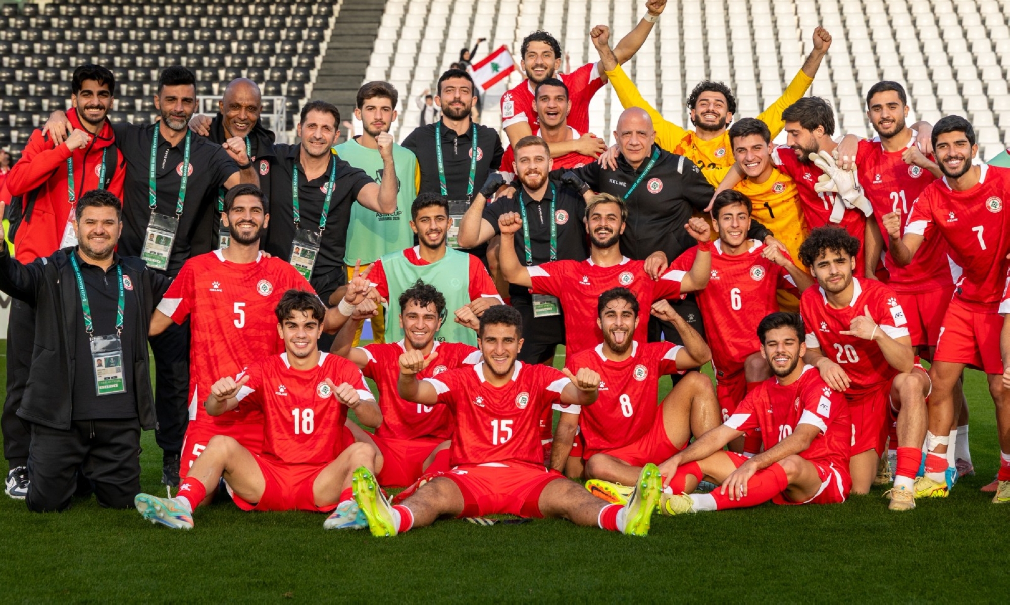 جمال طه مدرب لبنان سعيد بالفوز على إيران