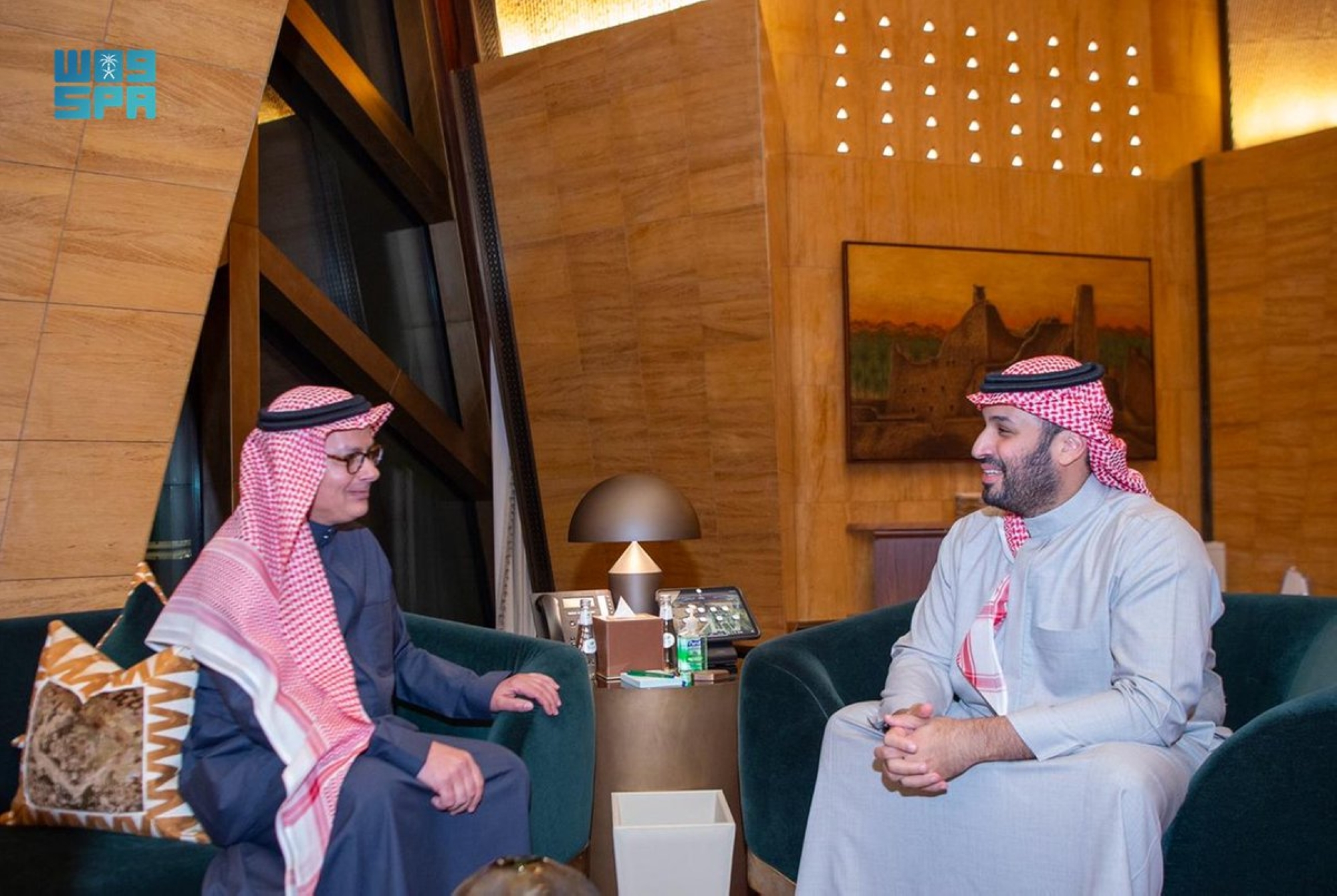 ولي العهد يستقبل البروفيسور عمر مونس بمناسبة فوزه بنوبل