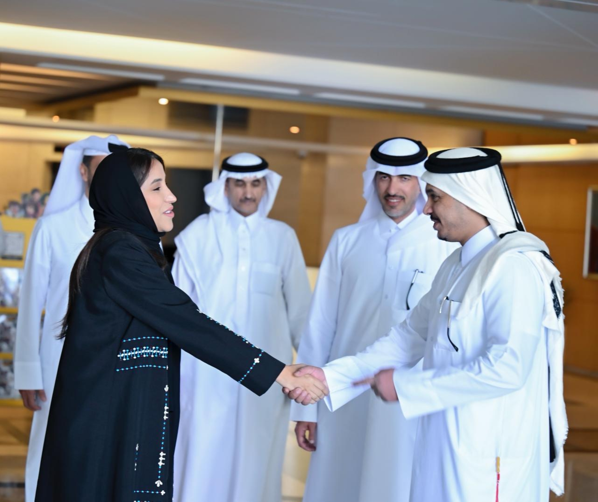 SRMG تستقبل الشيخ حمد بن عبدالعزيز آل ثاني