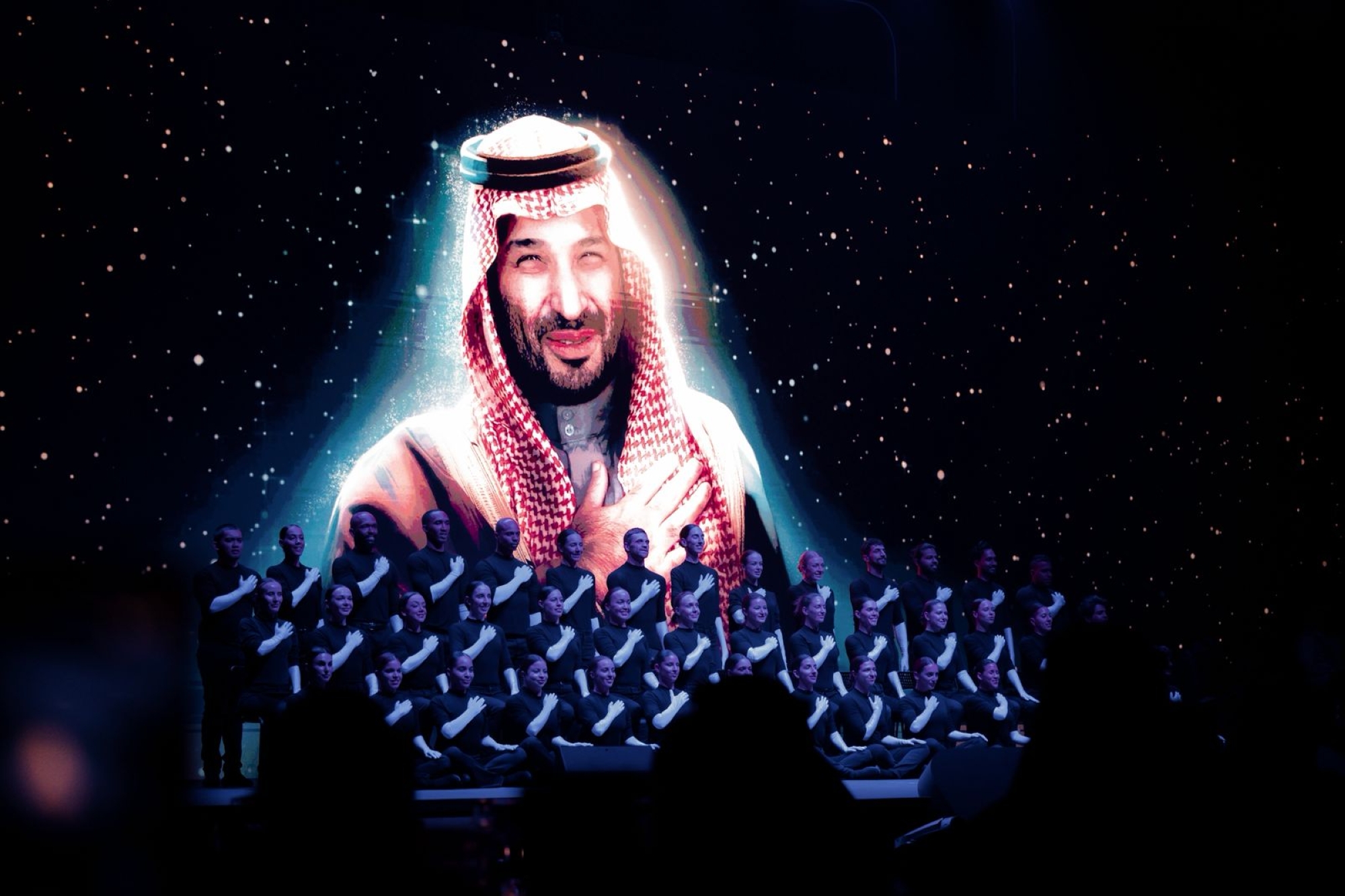 عرض مسرحي عالمي يستلهم تقدير ولي العهد بحفل جائزة الإعلام