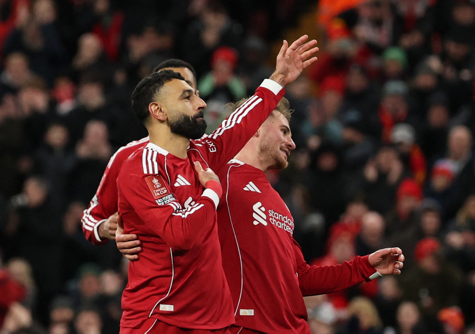 صلاح يقود ليفربول لتجاوز برايتون في كأس الاتحاد