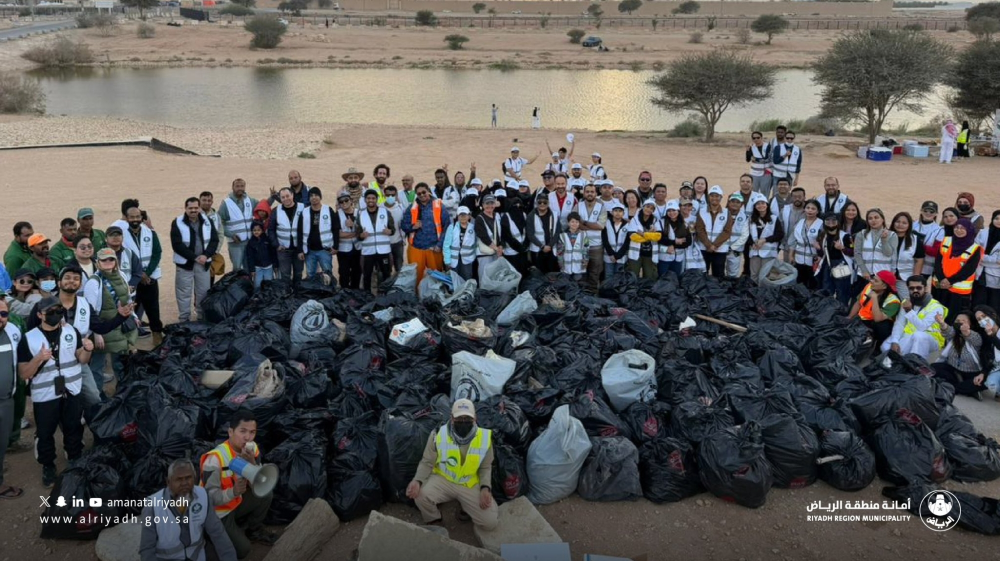 200 متطوع يدعمون مبادرة بيئية في جنوب الرياض