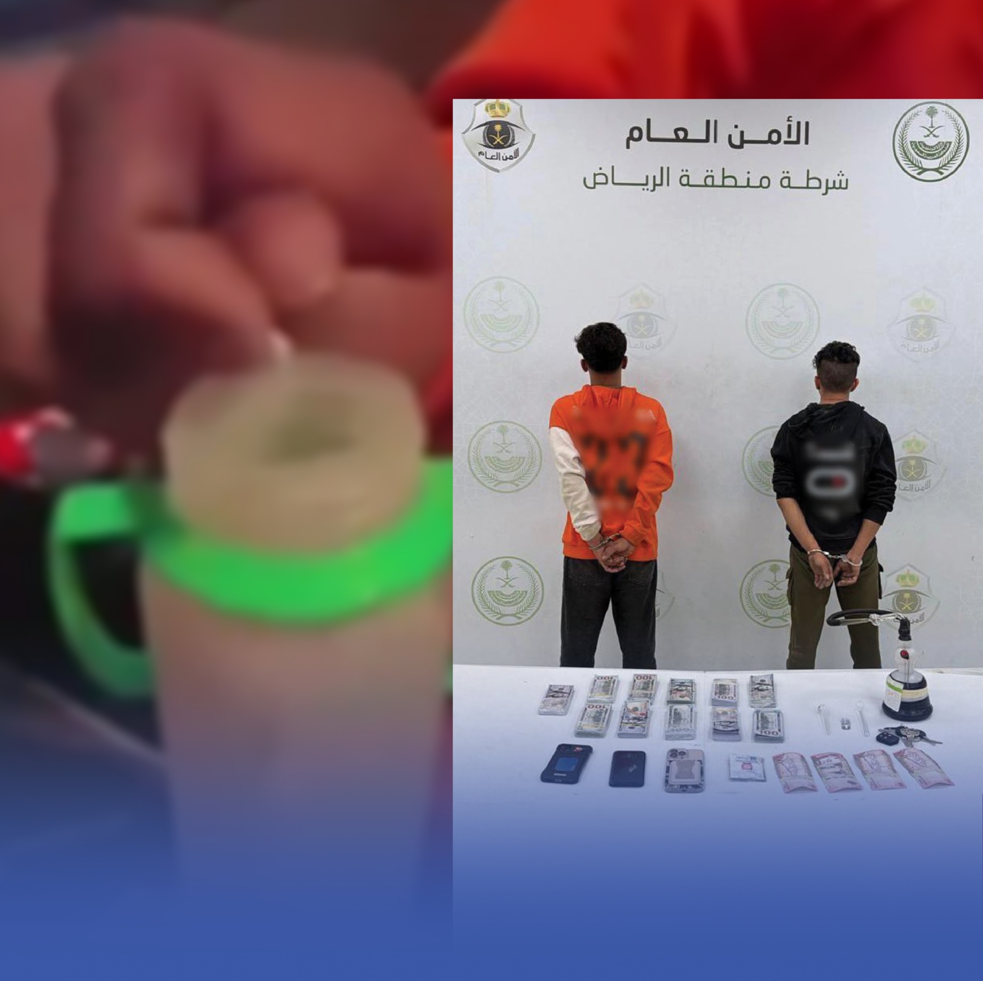 القبض على مقيمين ظهر في فيديو يرضعان طفلاً مادة مخدرة