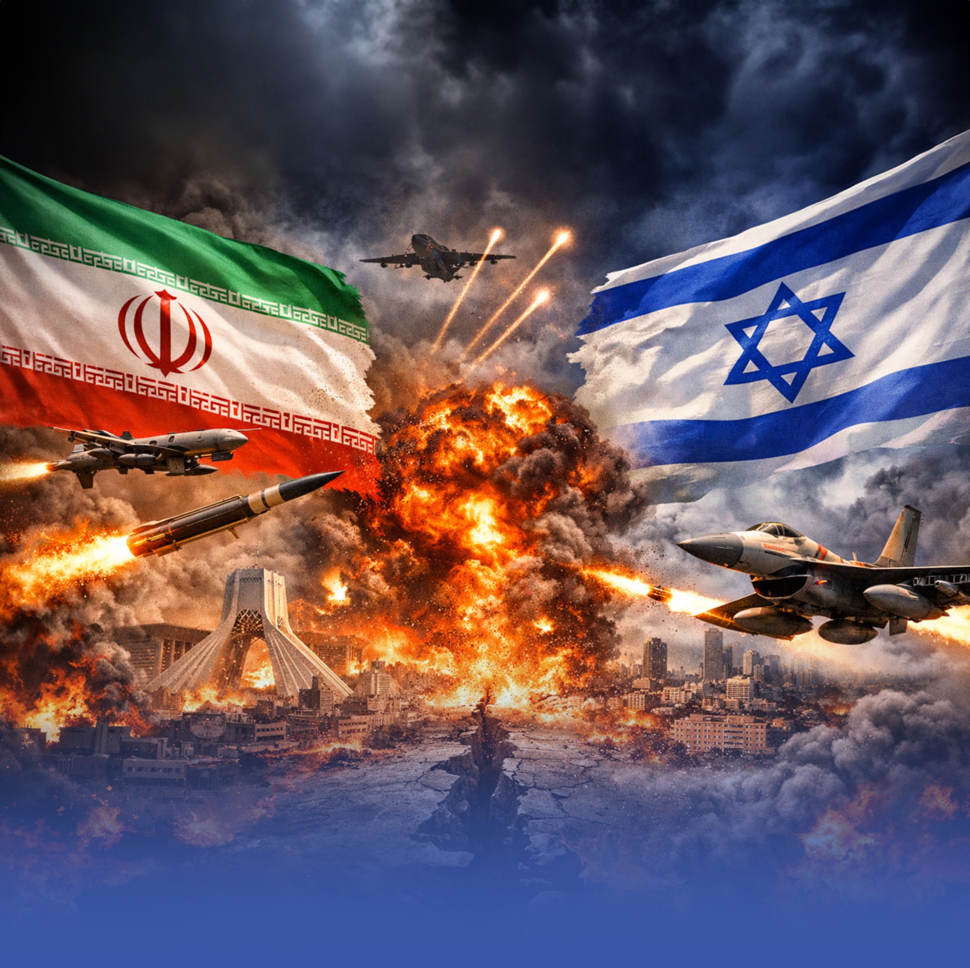 إيران وإسرائيل تتبادلان القصف وخطة أمريكية من 15 نقطة