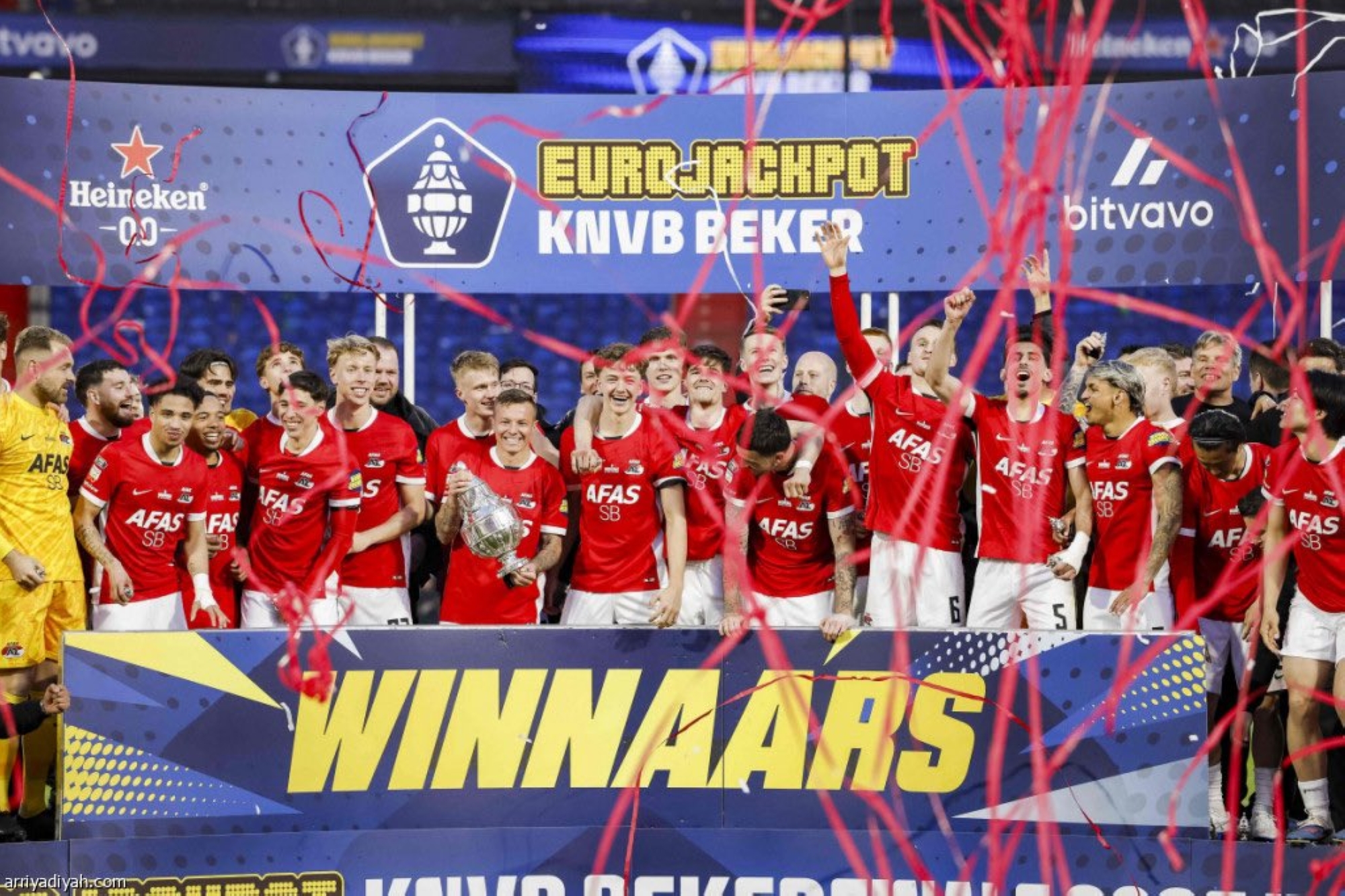 بخماسية نارية.. ألكمار بطلًا لكأس هولندا