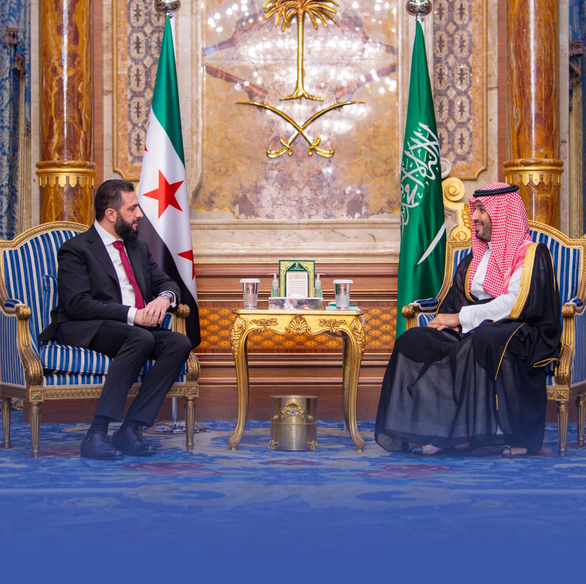 ولي العهد والرئيس السوري يبحثان المستجدات في المنطقة