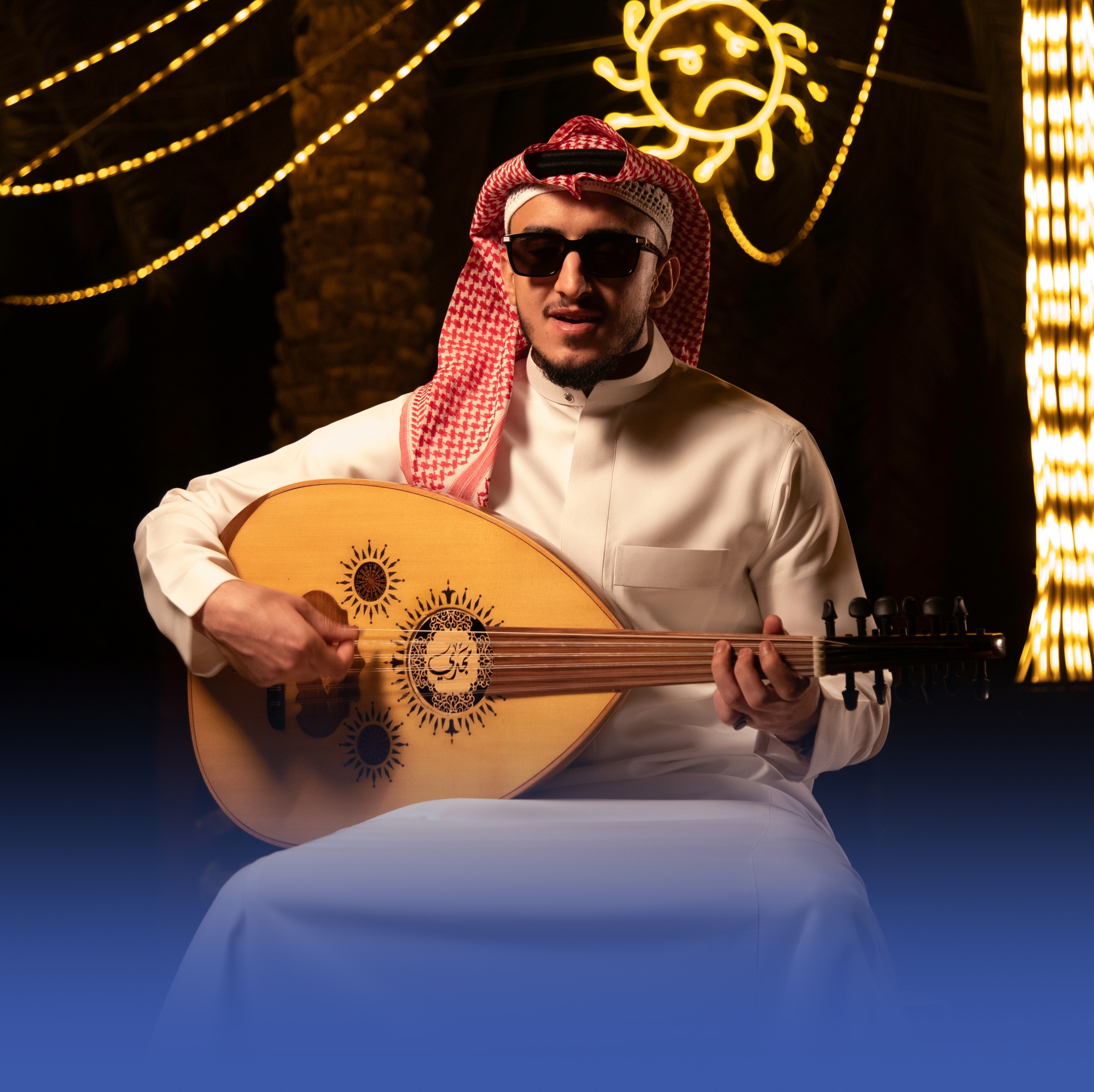 موسيقيّ كفيف يحوّل "نور الرياض" إلى ضوء يُسمَع