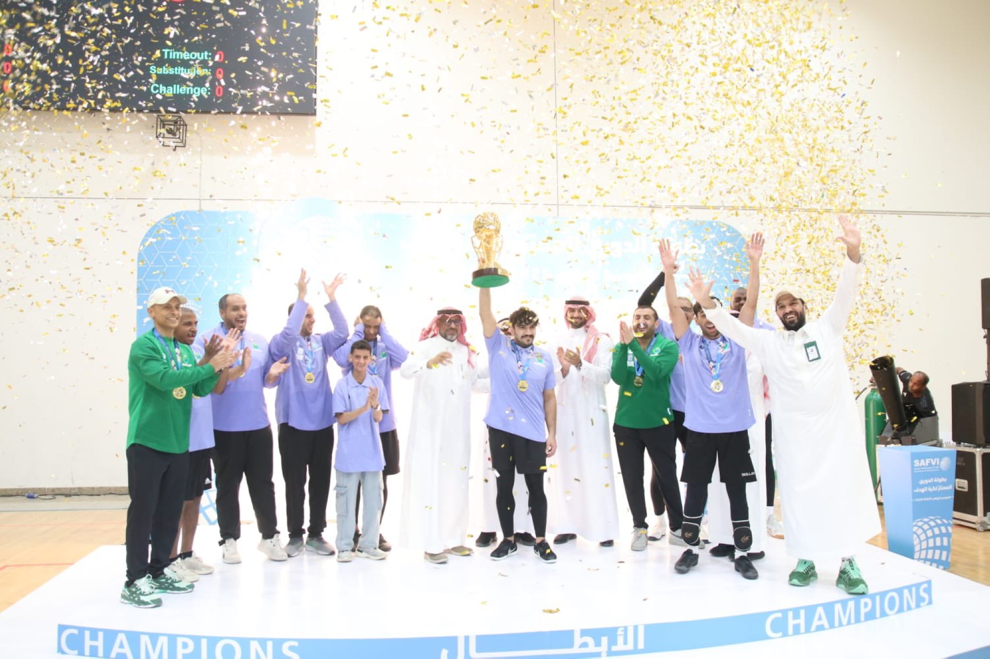 نادي الرياض يُتوج بلقب الدوري الممتاز لكرة الهدف
