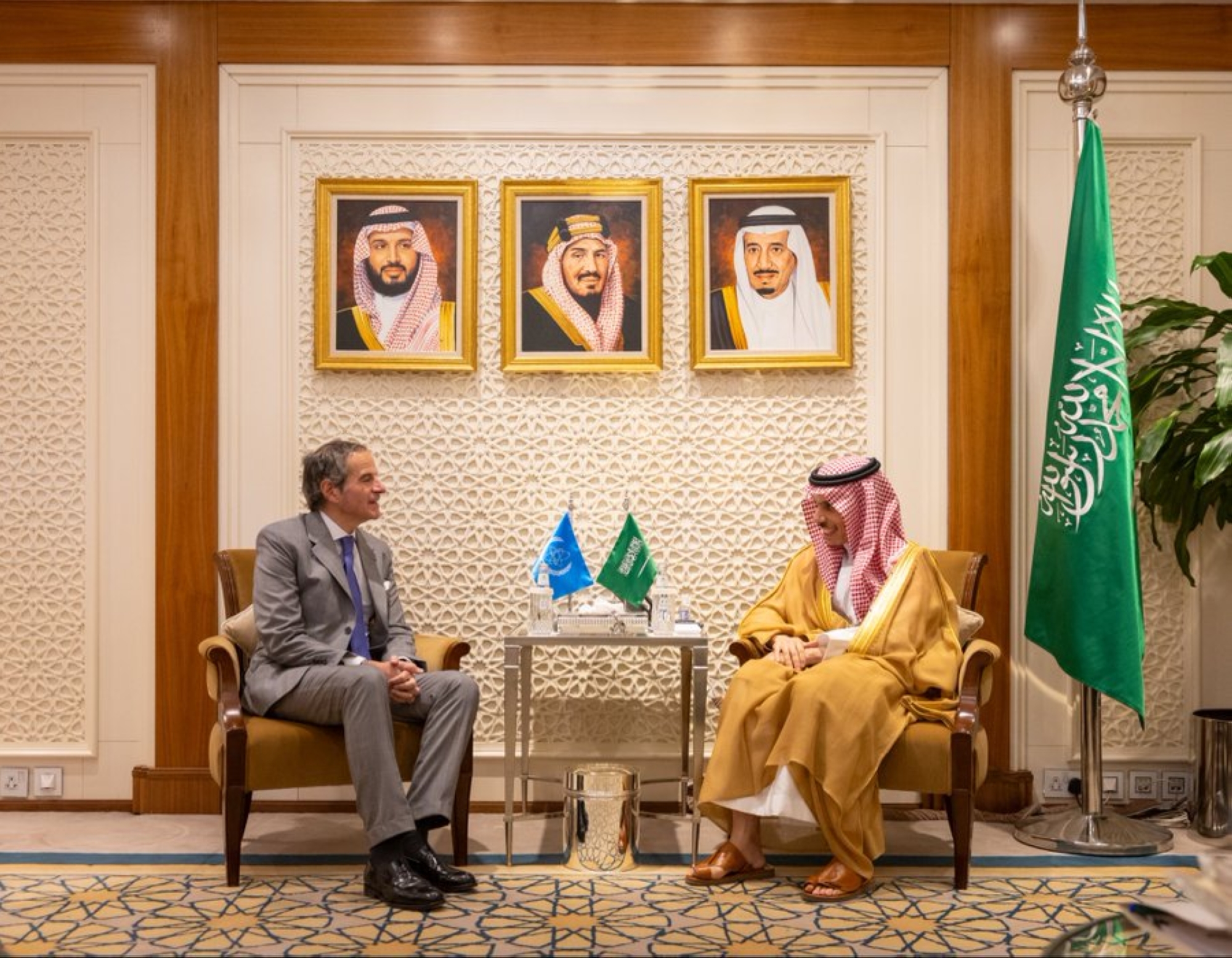 وزير الخارجية يستقبل مدير عامّ وكالة الطاقة الذرية