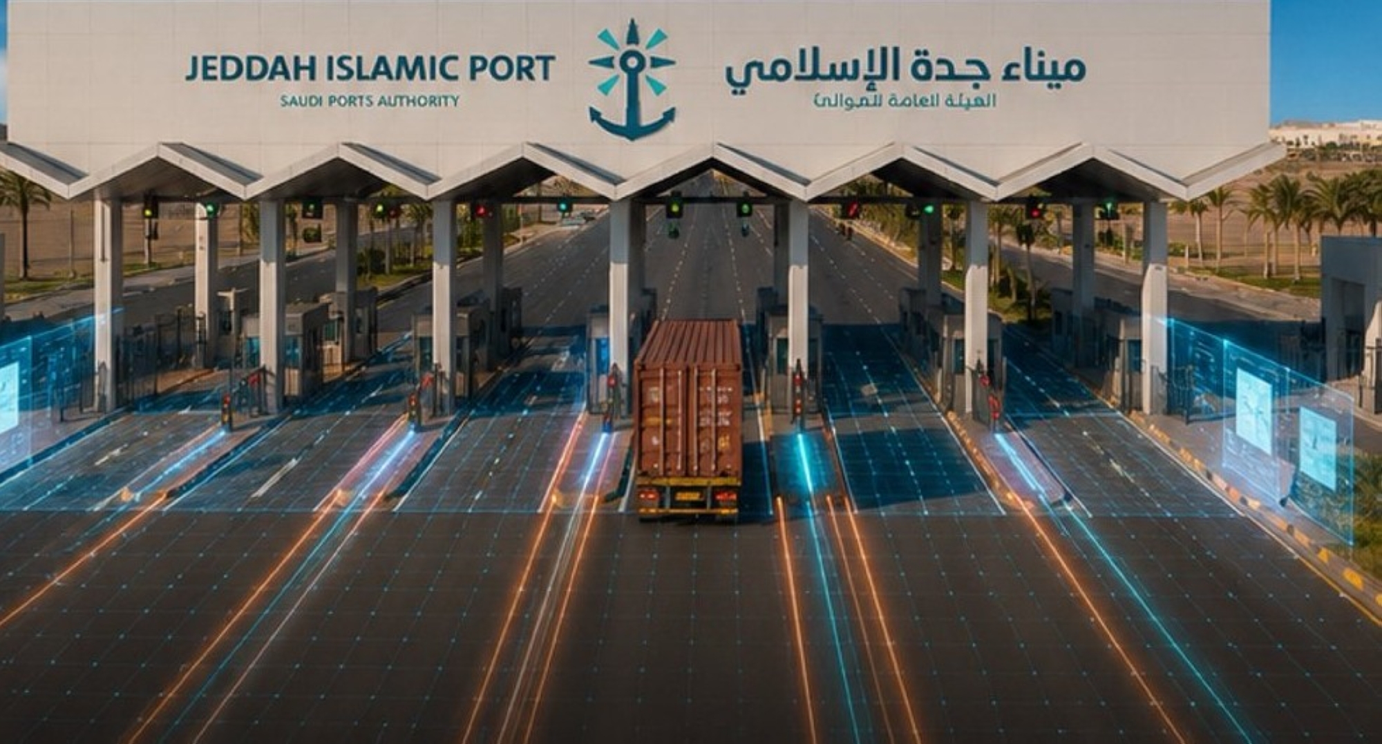 18 مساراً جديداً بميناء جدة لتسريع حركة الشاحنات