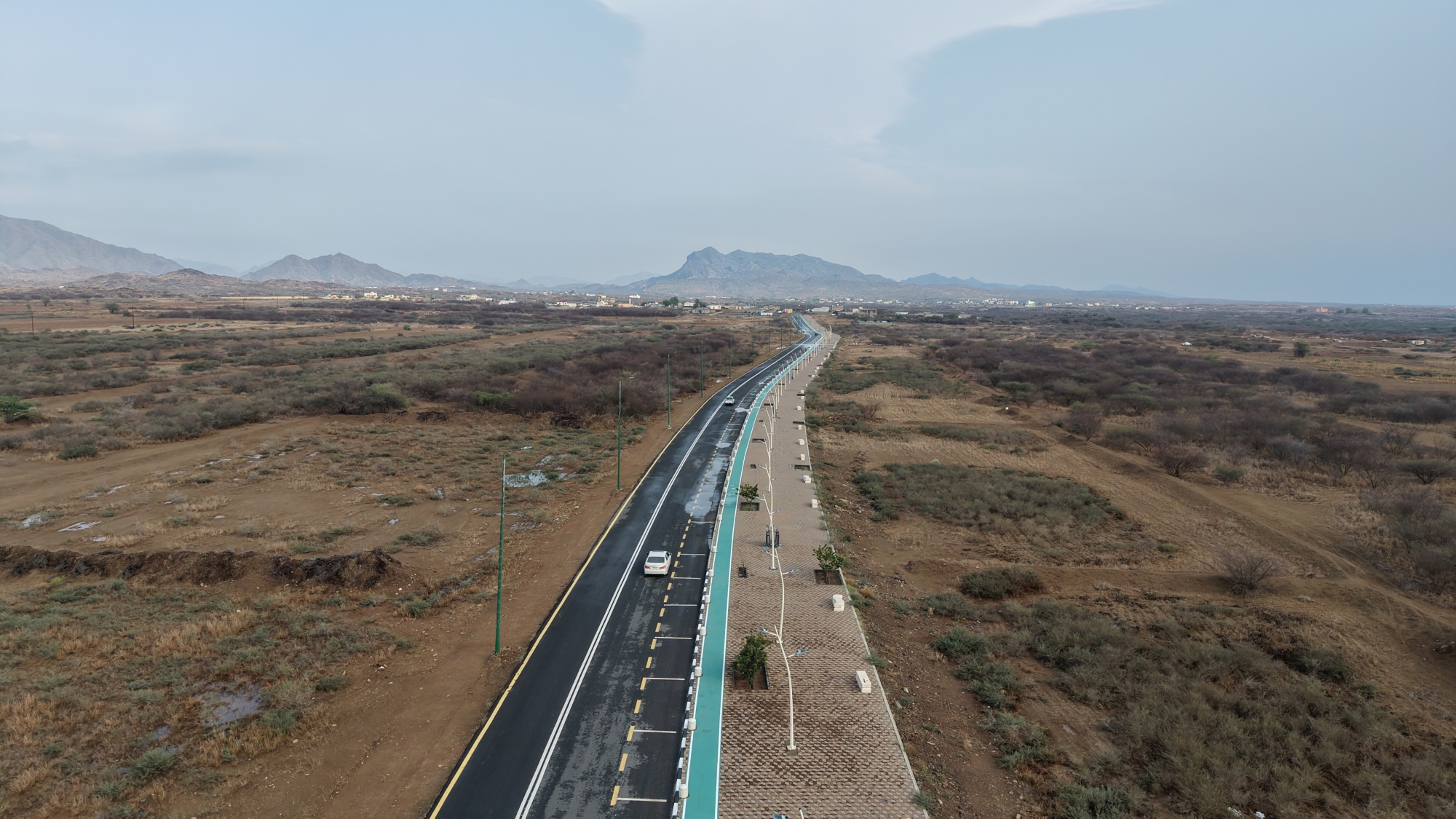 ممشى بلدية الحرث.. وجهة سياحية تبرز الطبيعة الجبلية لجازان
