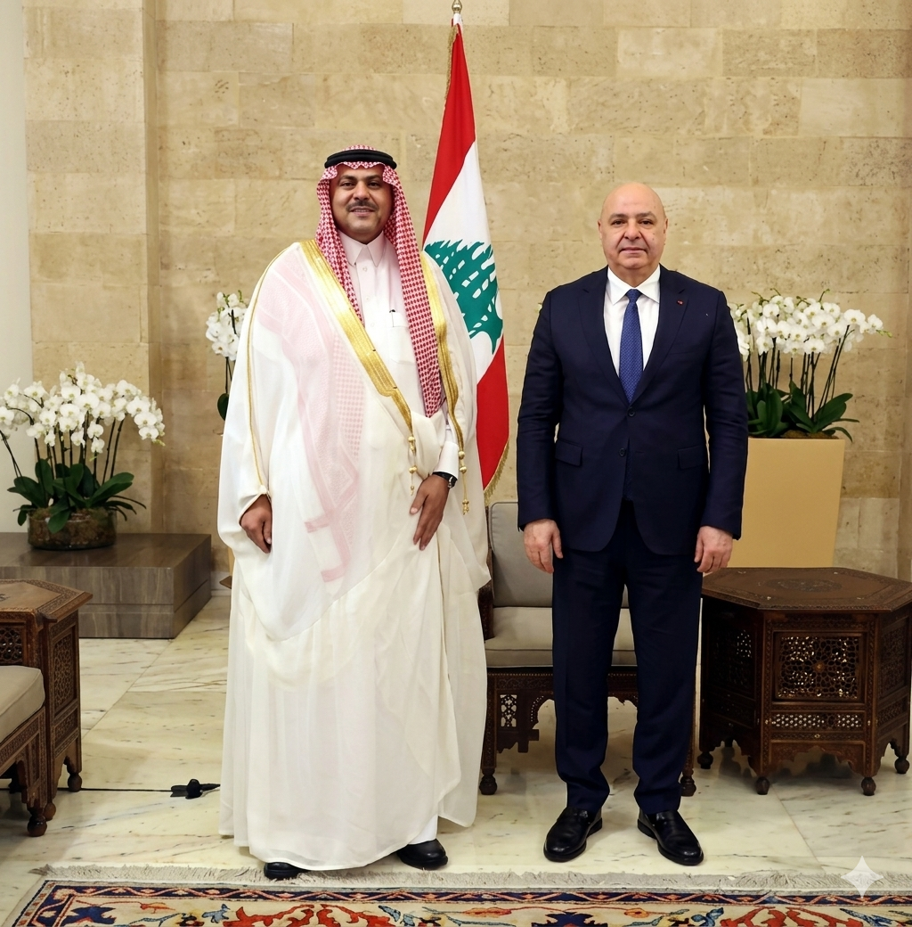 السفير السعودي الجديد يسلّم أوراق اعتماده لرئيس لبنان