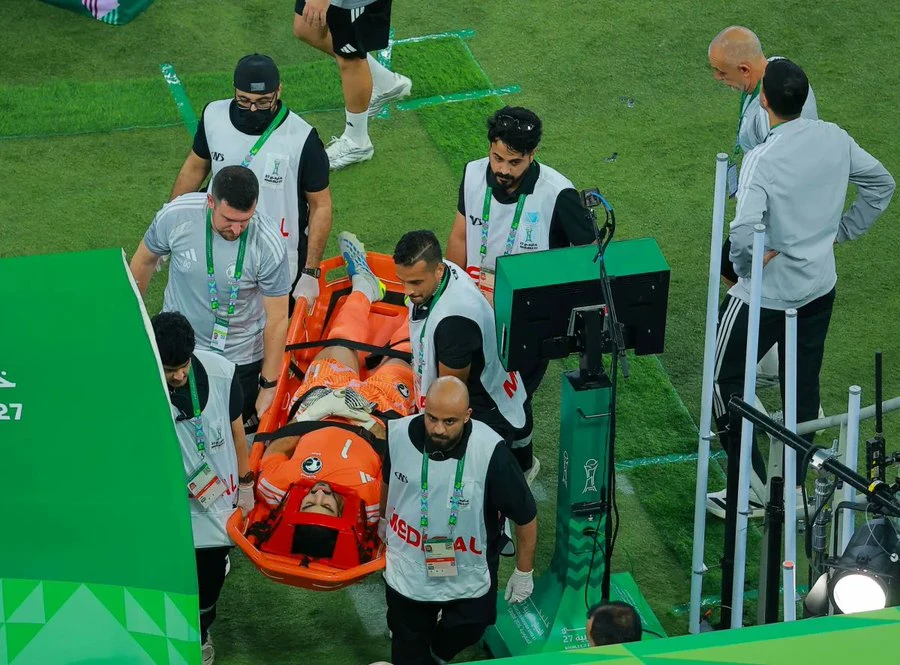 بعد إصابته أمام الكويت.. نواف العقيدي يخضع لفحص طبي