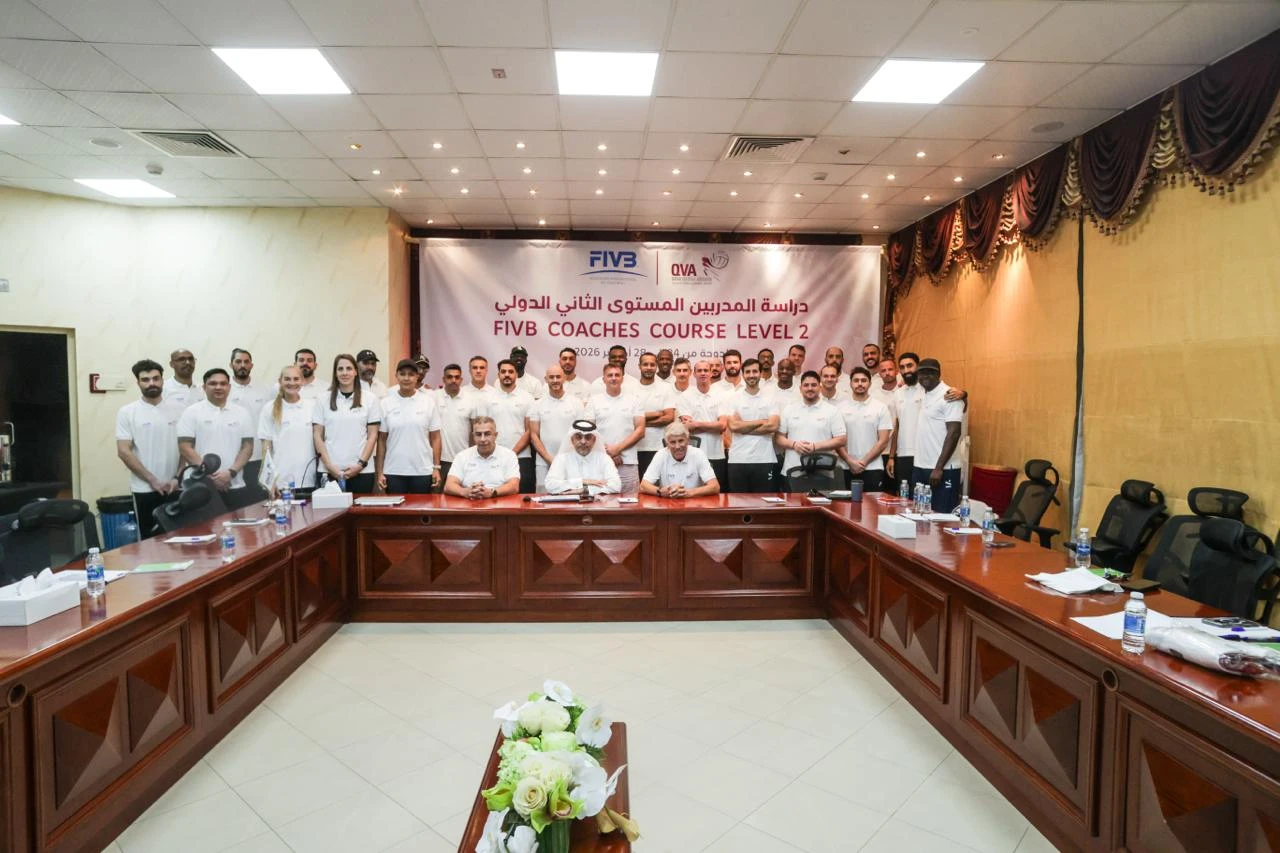 انطلاق أعمال الدورة الدولية لمدربي الكرة الطائرة بمشاركة 37 دارسًا