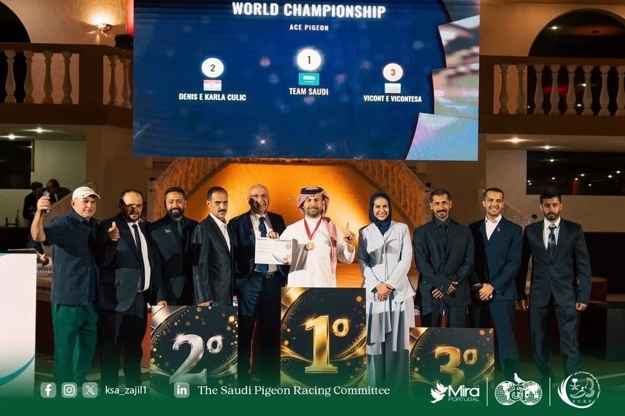 السعودية تتصدر العالم في بطولة الحمام الزاجل 