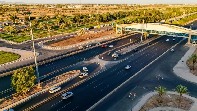 اكتمال مشروع تطوير طريق الملك فيصل في تبوك